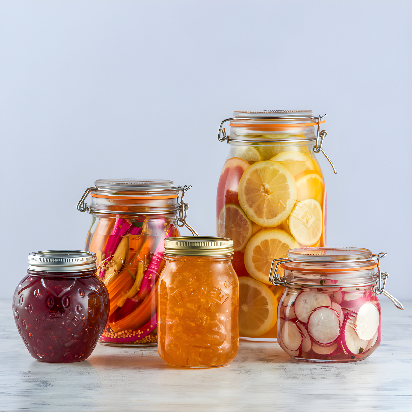 Kilner® 17-Oz. Round Clip-Top Jars, Set of 6