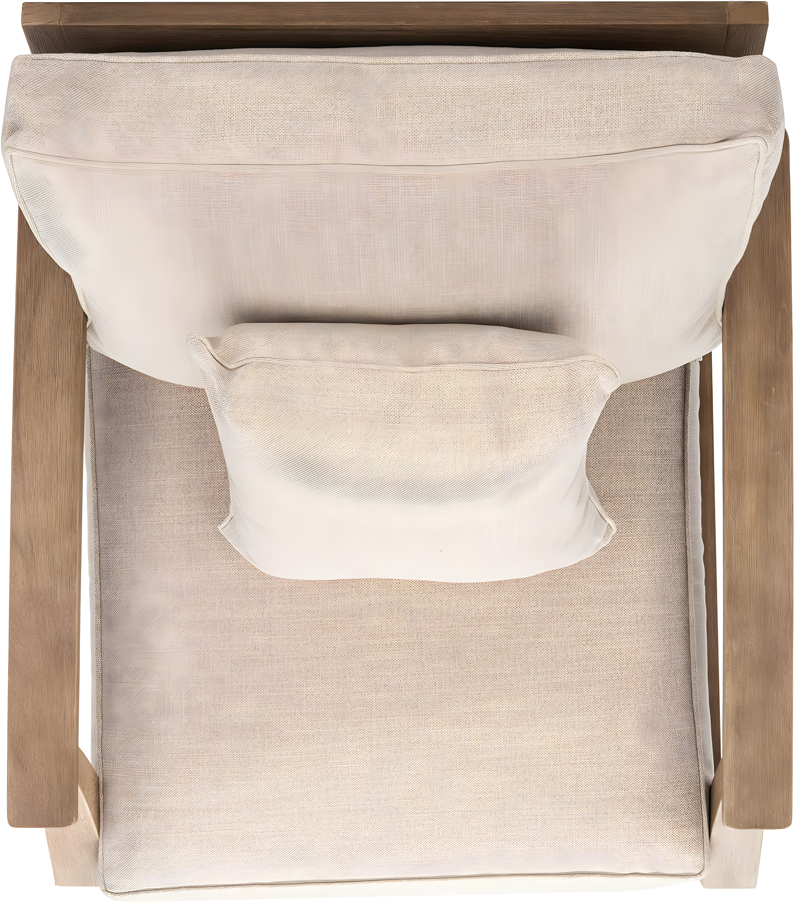 Ssafavieh Martinique Coastal Eucalyptus Wood Solid Print Armchair, Natural / Beige