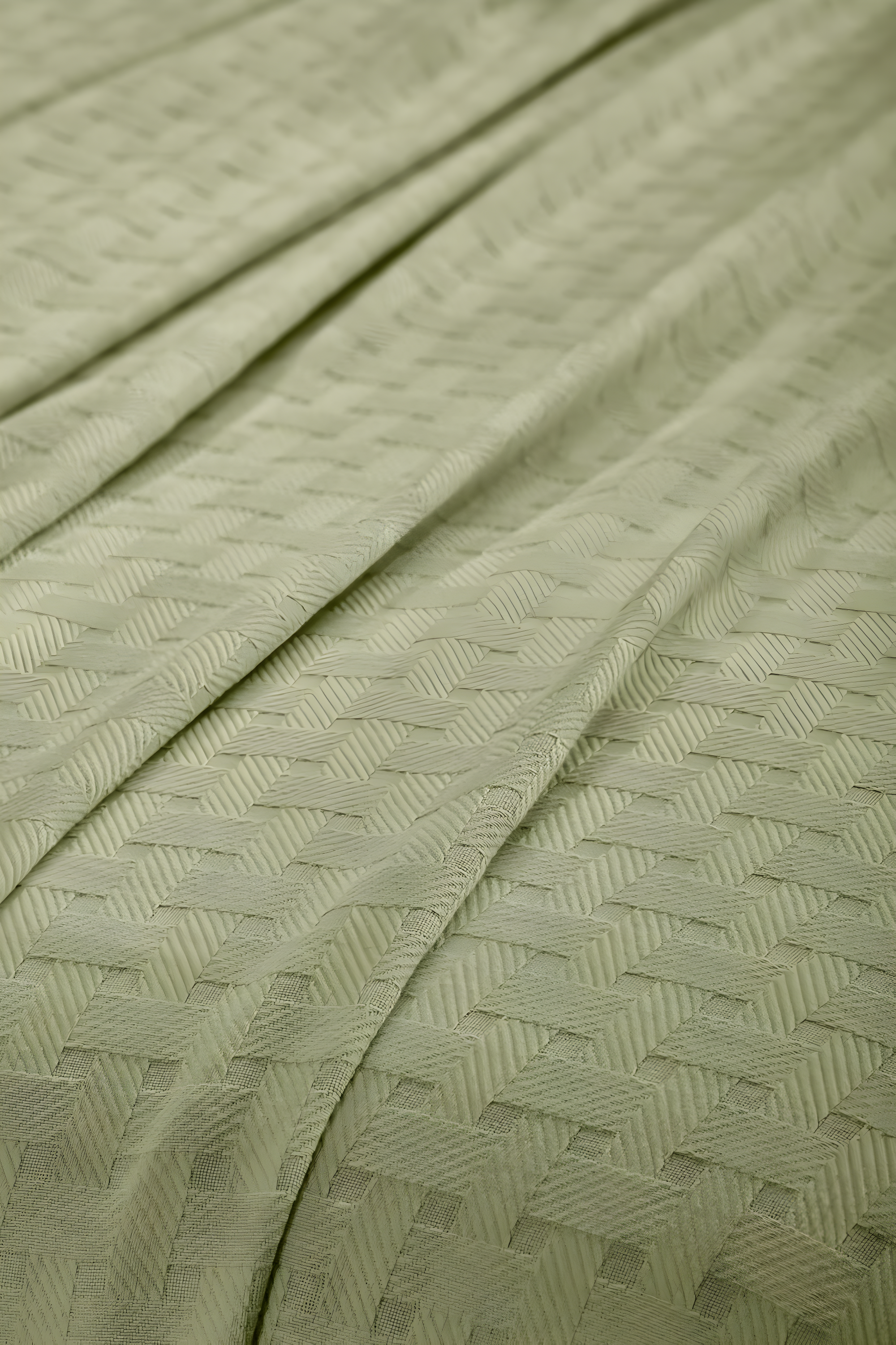 Superior Basketweave All-Season Cotton Blanket, King, Sage