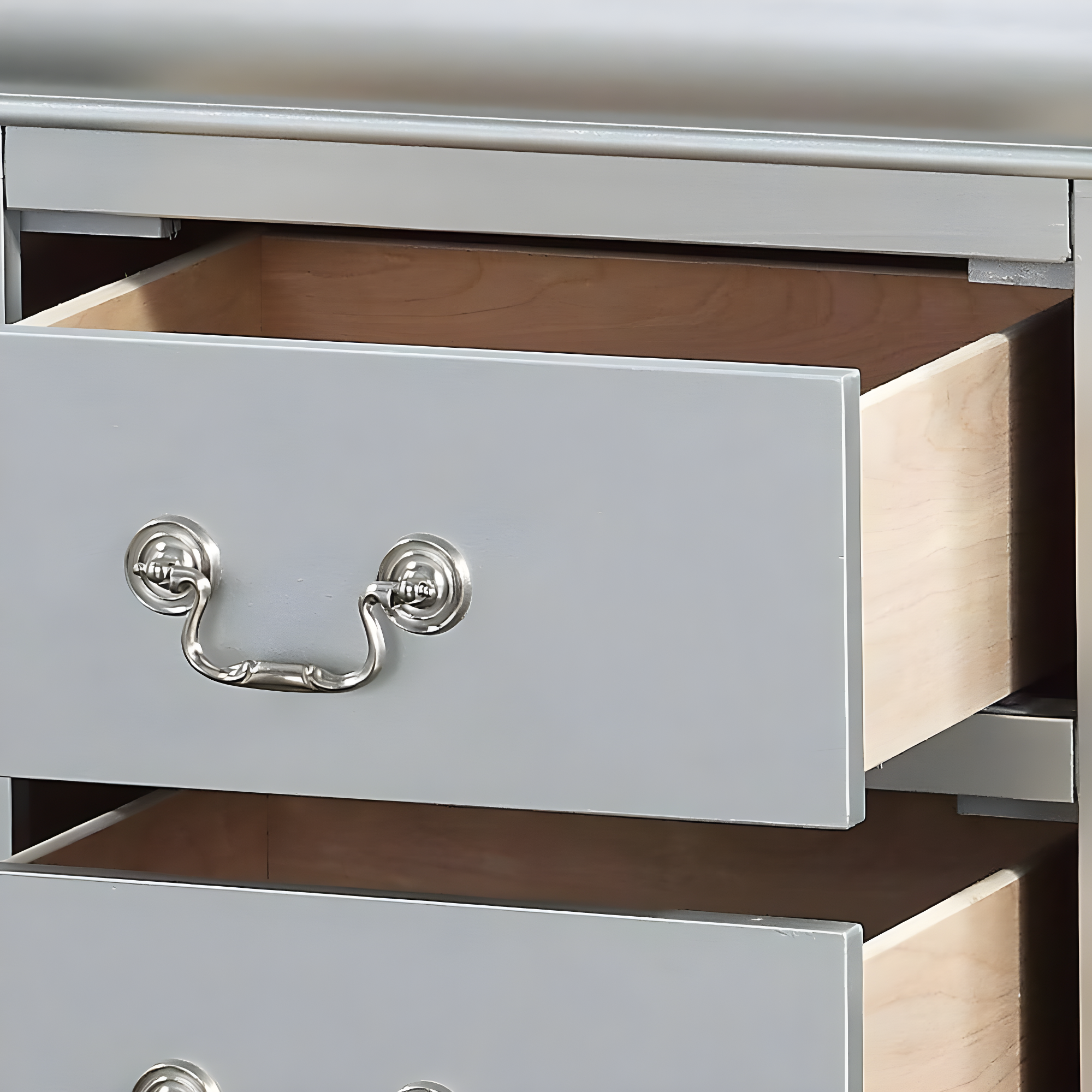ACME Louis Philippe III Nightstand - Platinum - 24 x 22 x 16 in.