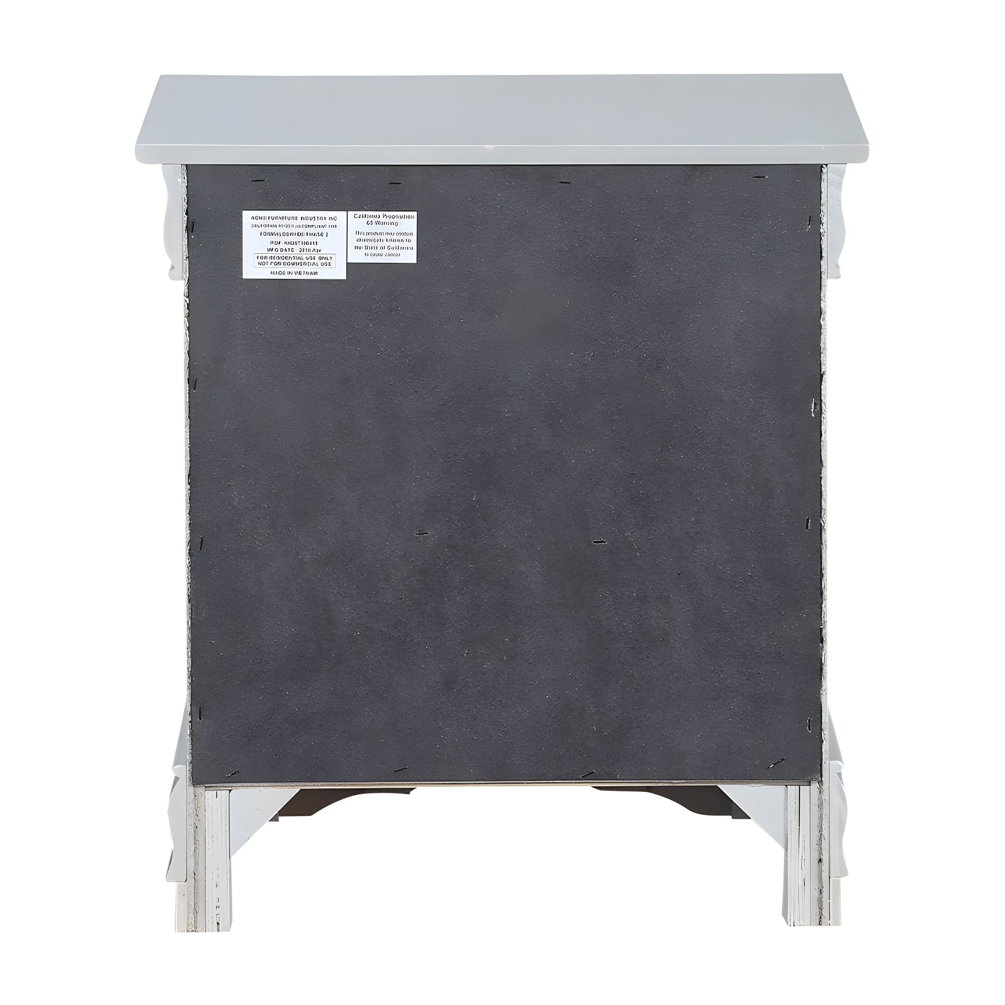 ACME Louis Philippe III Nightstand - Platinum - 24 x 22 x 16 in.