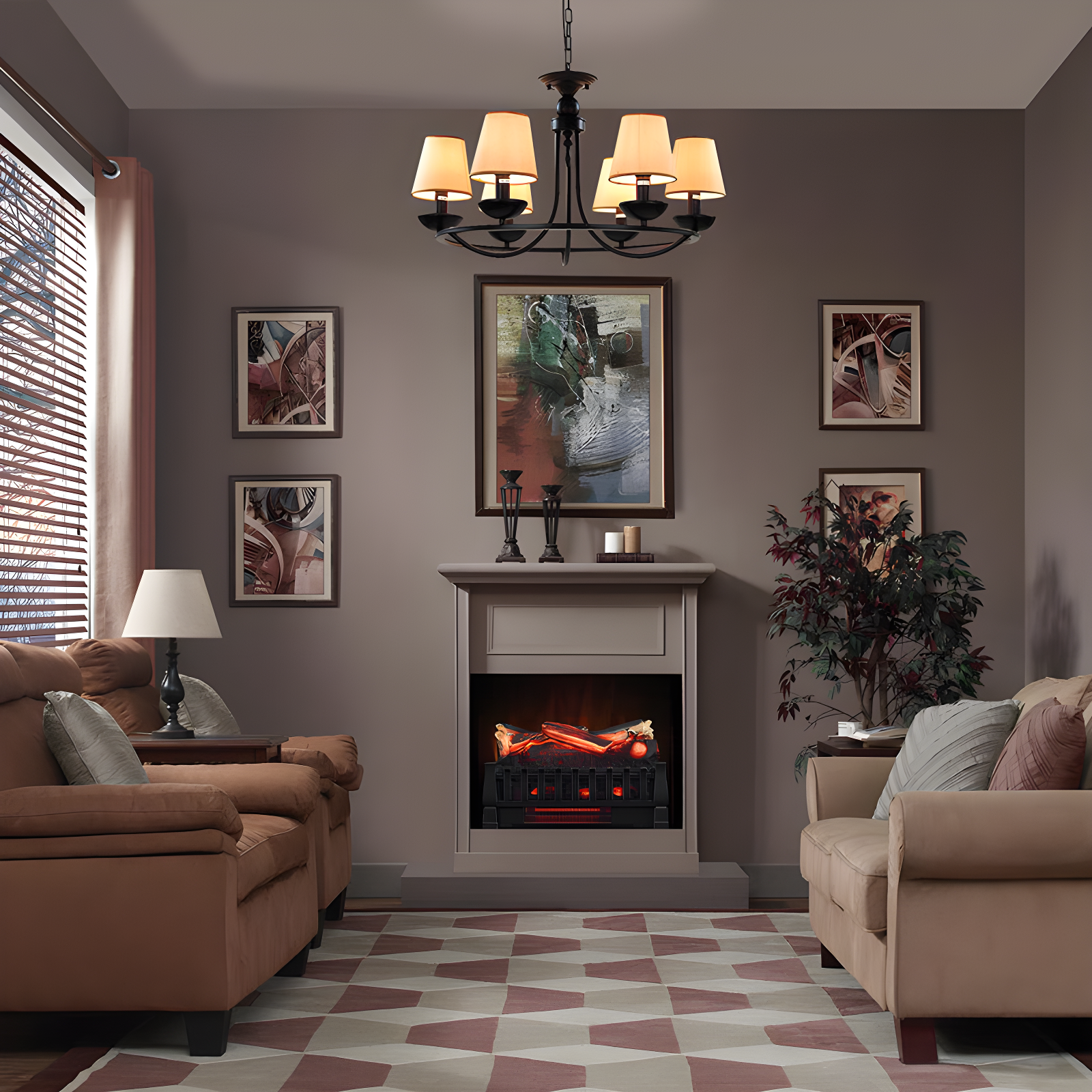 Duraflame Electric Duraflame 20-in Infrared Electric Fireplace Log Set