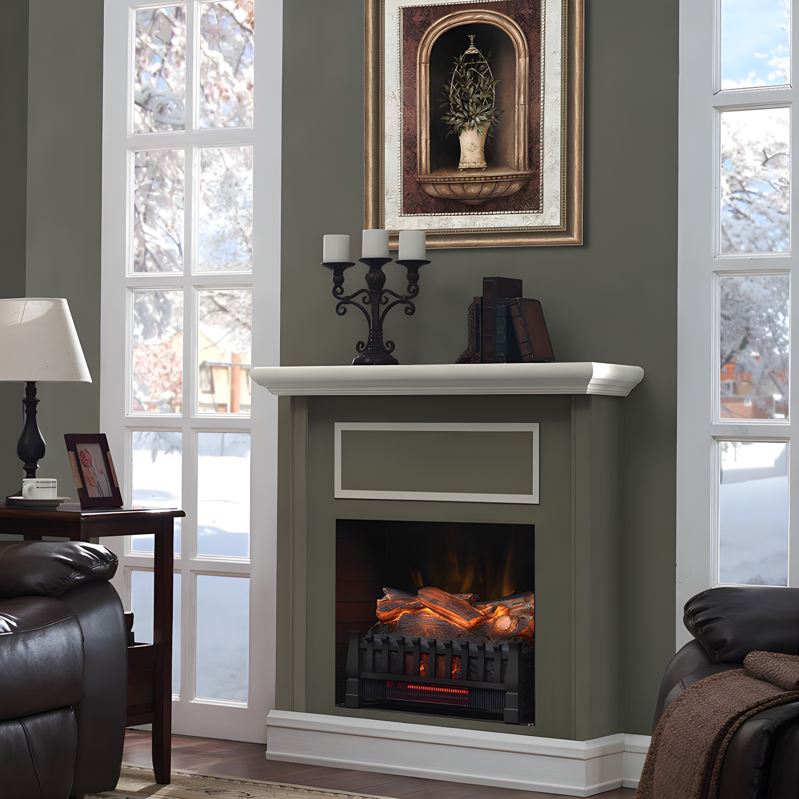 Duraflame Electric Duraflame 20-in Infrared Electric Fireplace Log Set