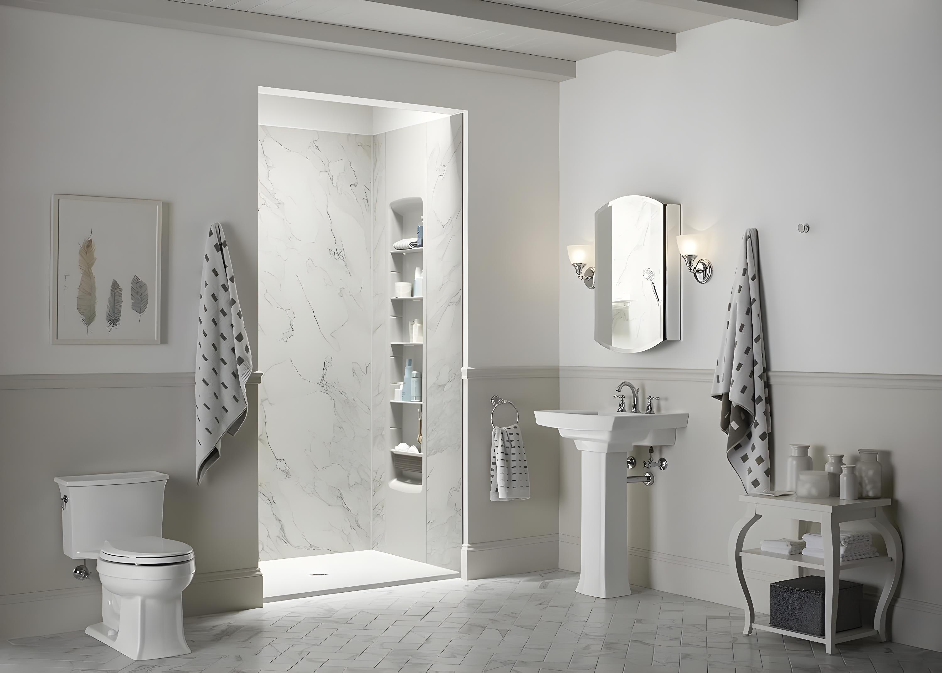 Kohler Archer 20" x 31" Single Door Frameless Mirrored Medicine Cabinet