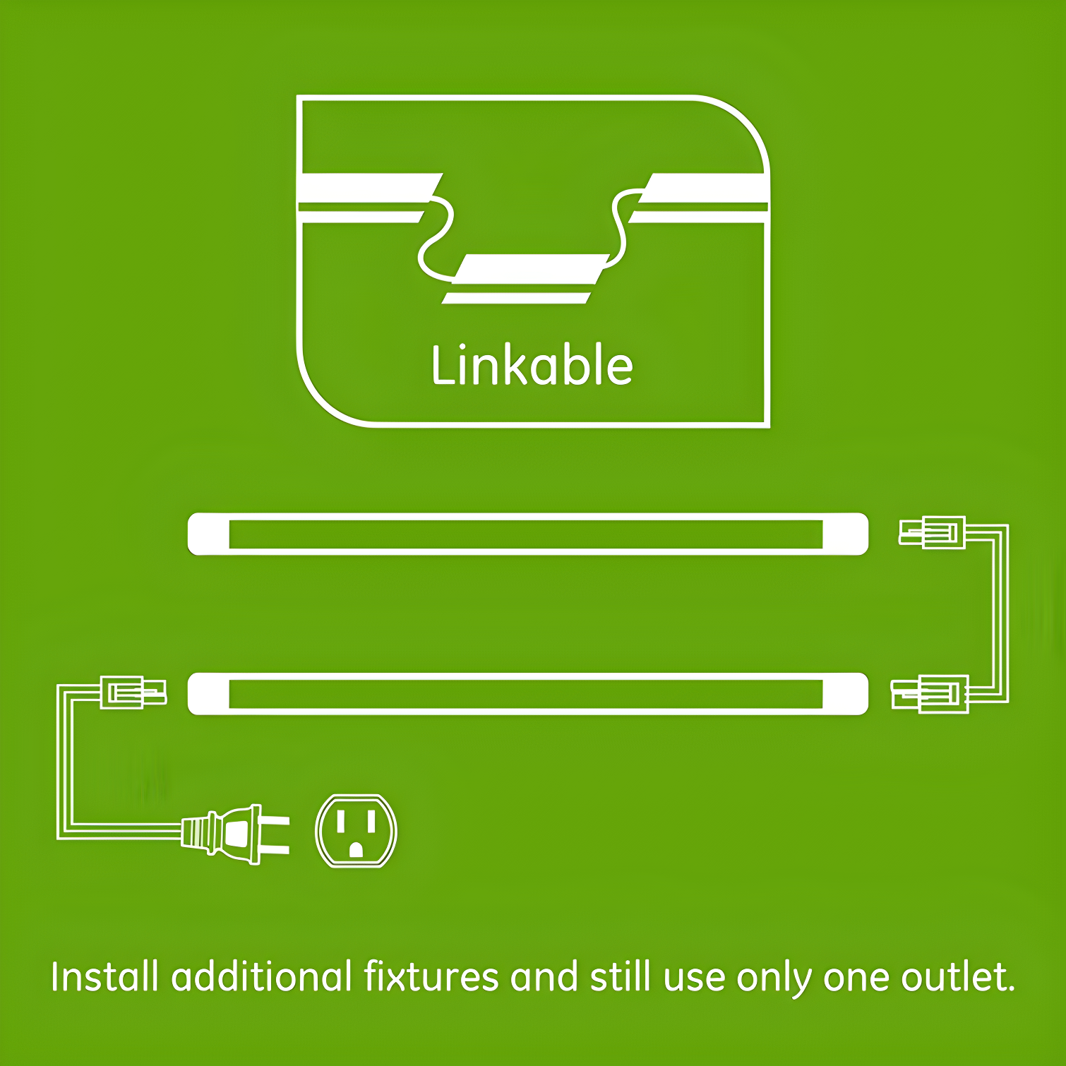 Enbrighten 18-inch Plug-In Linkable LED Under Cabinet Light Fixture