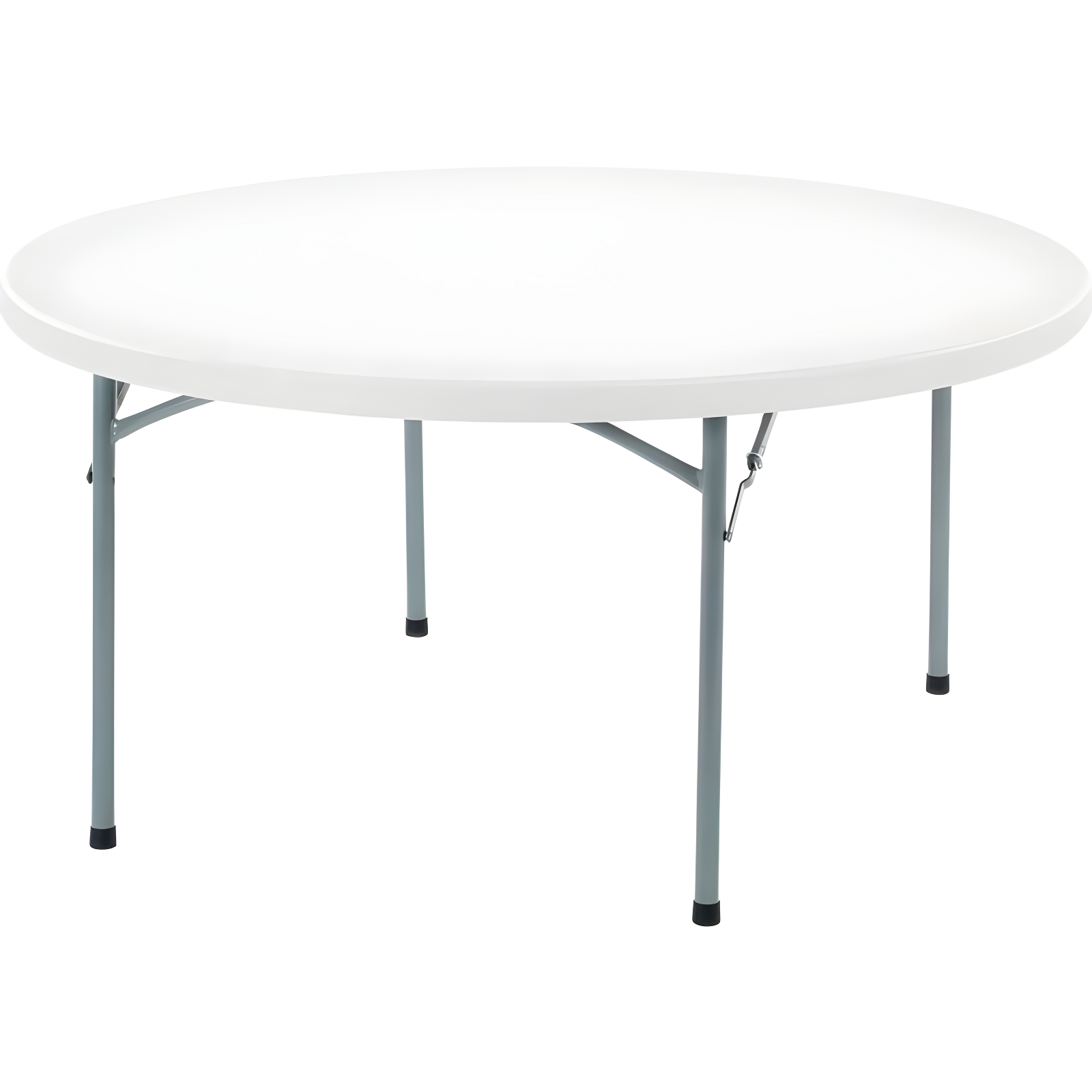 Norwood Commercial Furniture Round Blow-Molded Plastic Indoor/Outdoor Folding Training Table