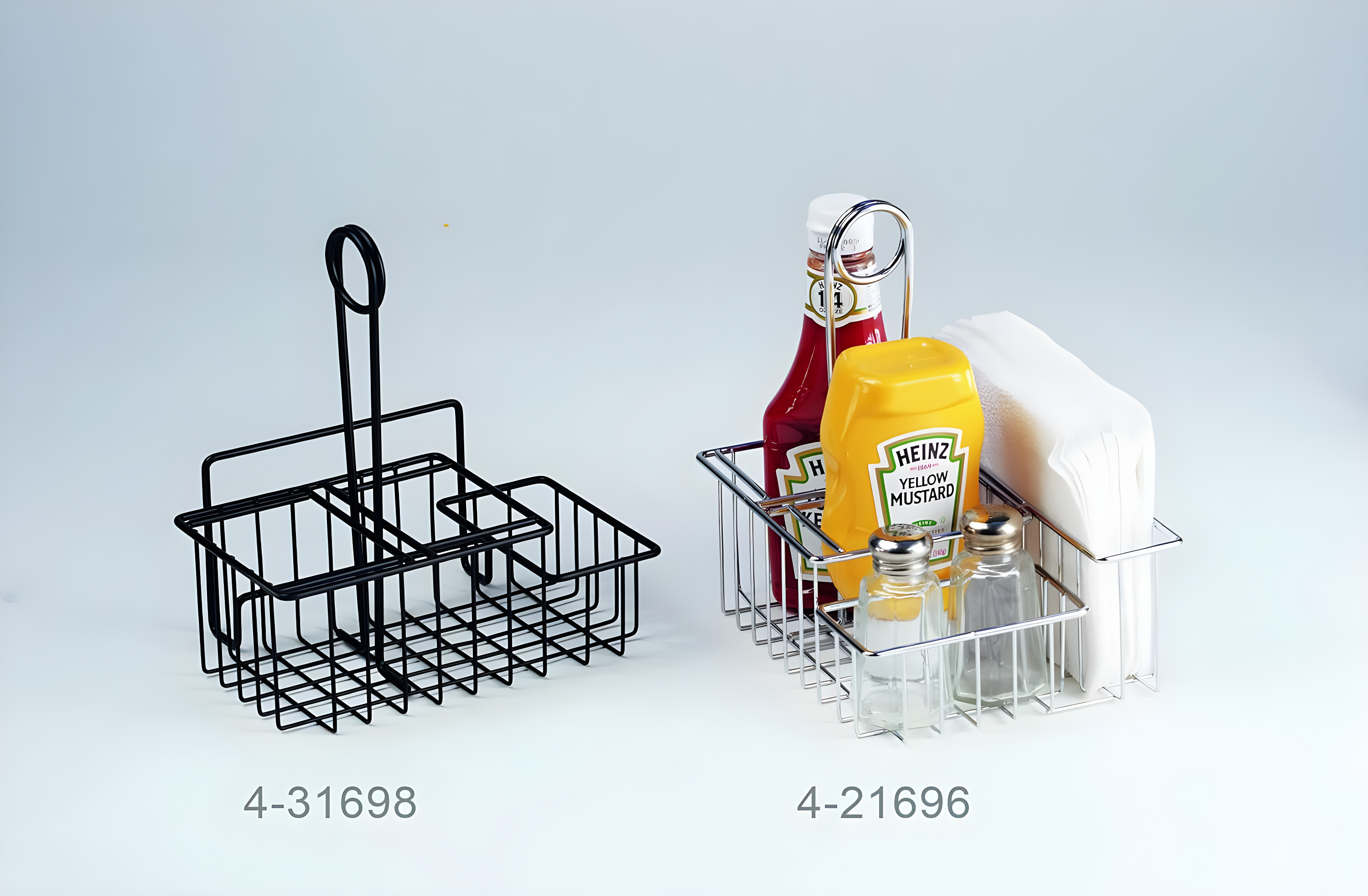 G.E.T. Tabletop Caddies - 4 Compartment Condiment Caddy