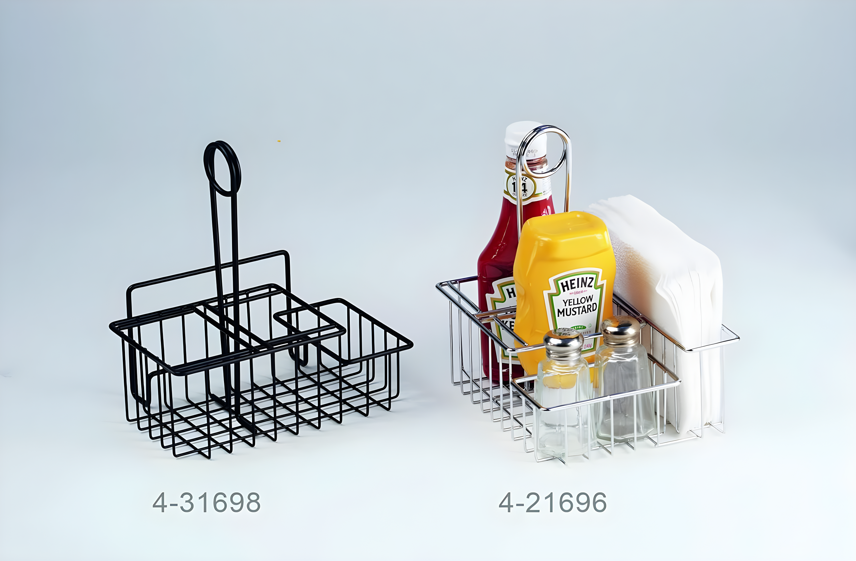 G.E.T. Tabletop Caddies - 4 Compartment Condiment Caddy