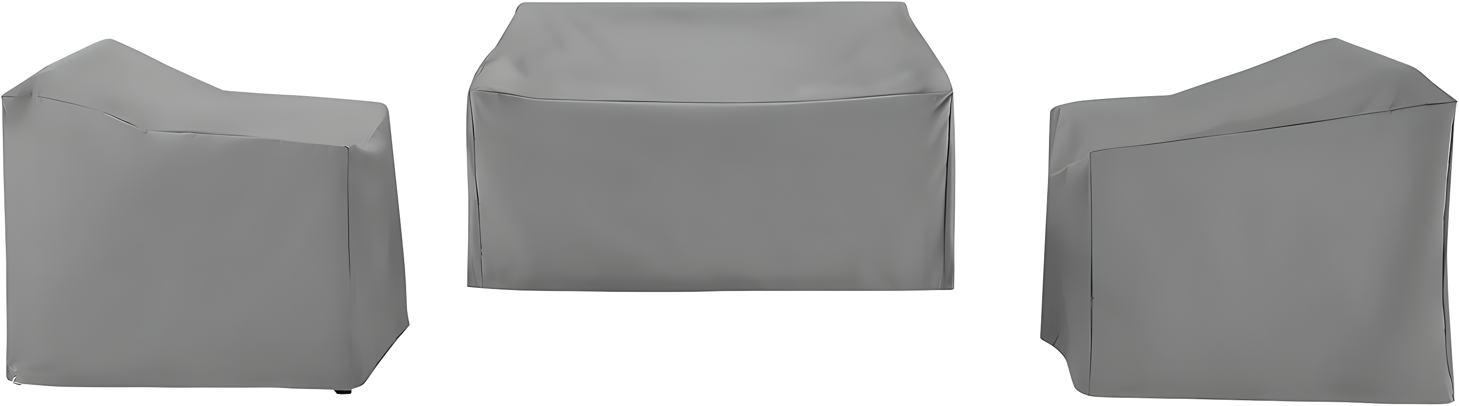 Crosley 3pc Furniture Cover Set, Loveseat and Two Chairs, Gray
