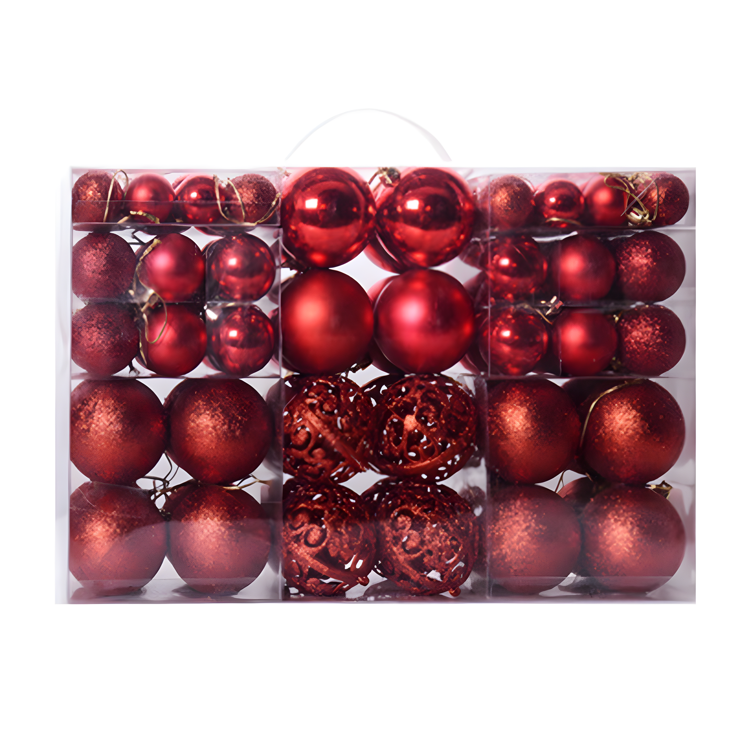 Clearance!Liuanngg Wall Decoration 100Pc Christmas Ball Ornaments Shatterproof Balls for Christmas Tree Decoration