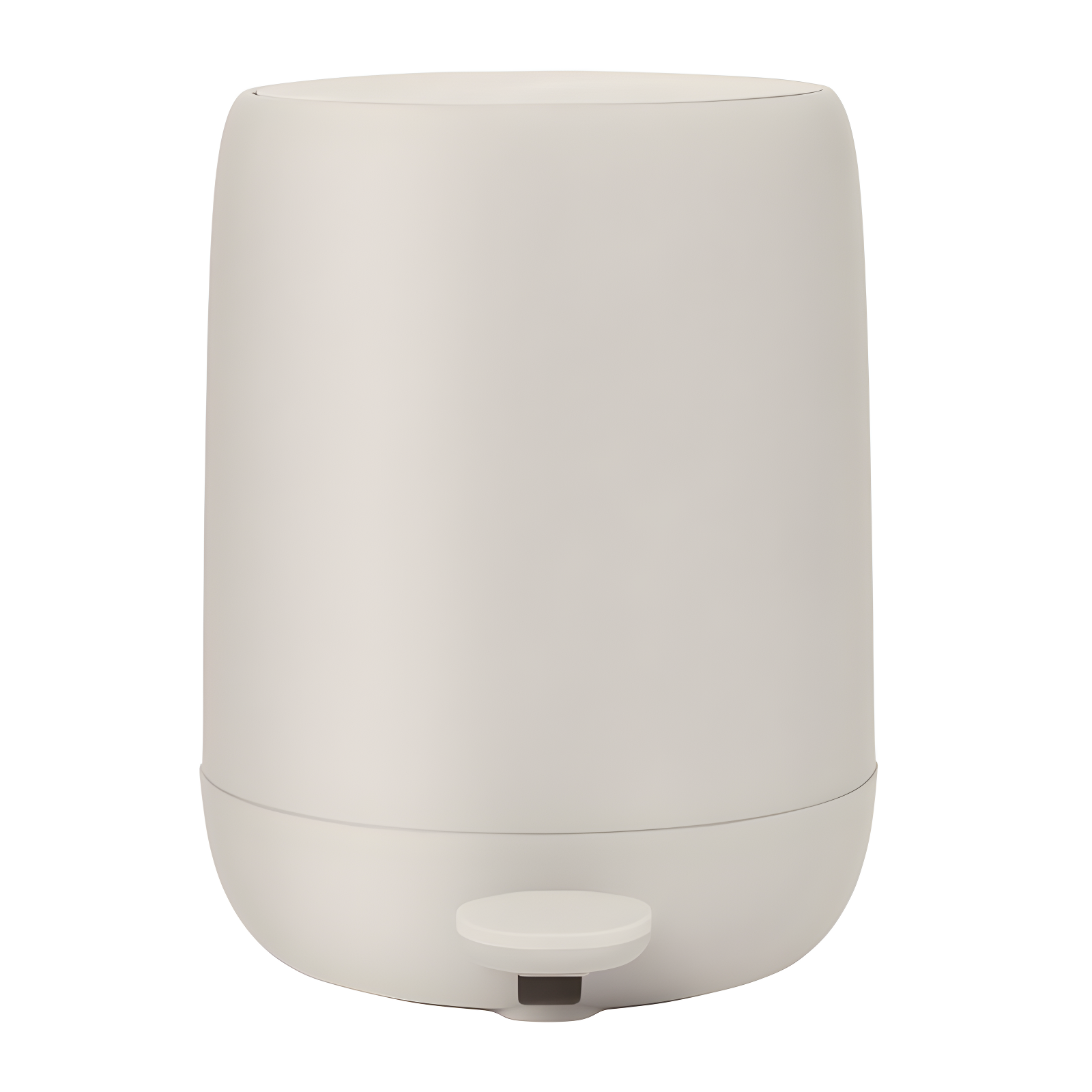 Blomus SONO 1.3-Gallon Moonbeam Cream Pedal Trash Bin
