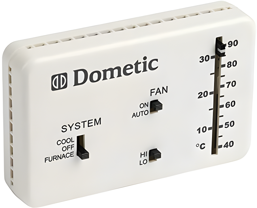 Dometic 3106995.032 OEM Thermostat 6-Wire Analog Control Heat & Cool | Replacement for The Duo-Therm 3106995.032 Thermostat.