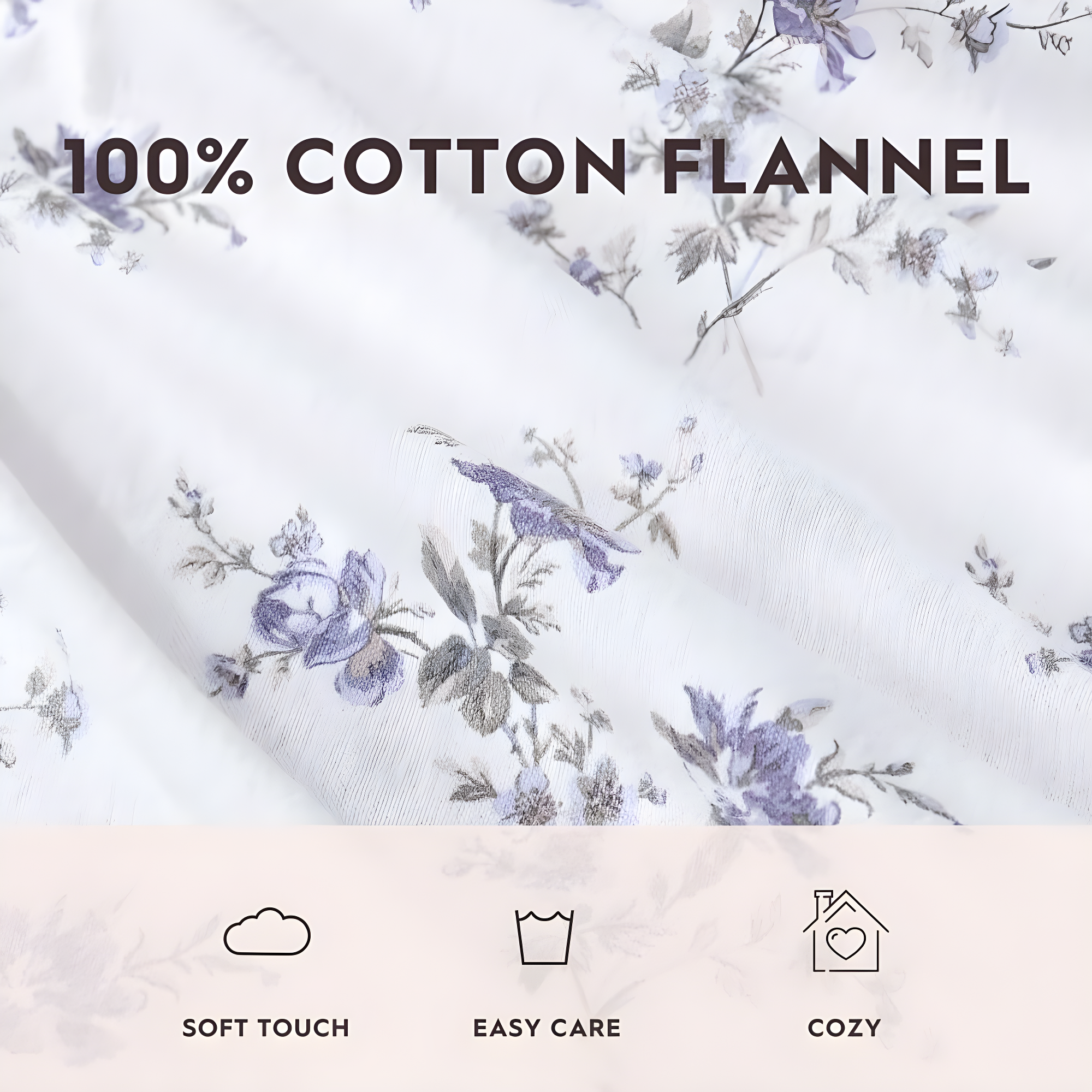 Laura Ashley Laura Ashley Cotton Flannel Cozy Sheet Sets