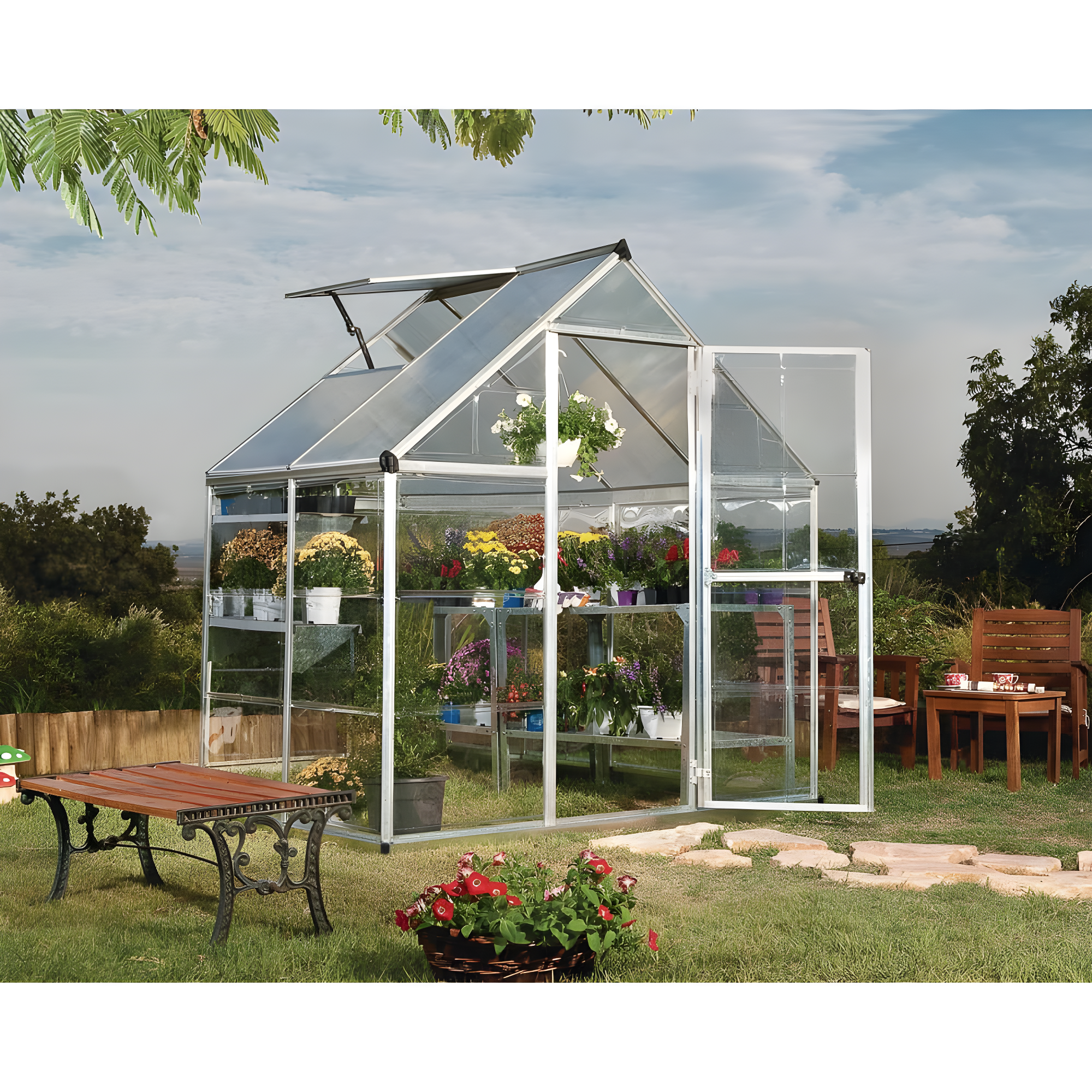 Canopia Palram - Canopia Hybrid Polycarbonate Hobby Greenhouse & Reviews | Wayfair