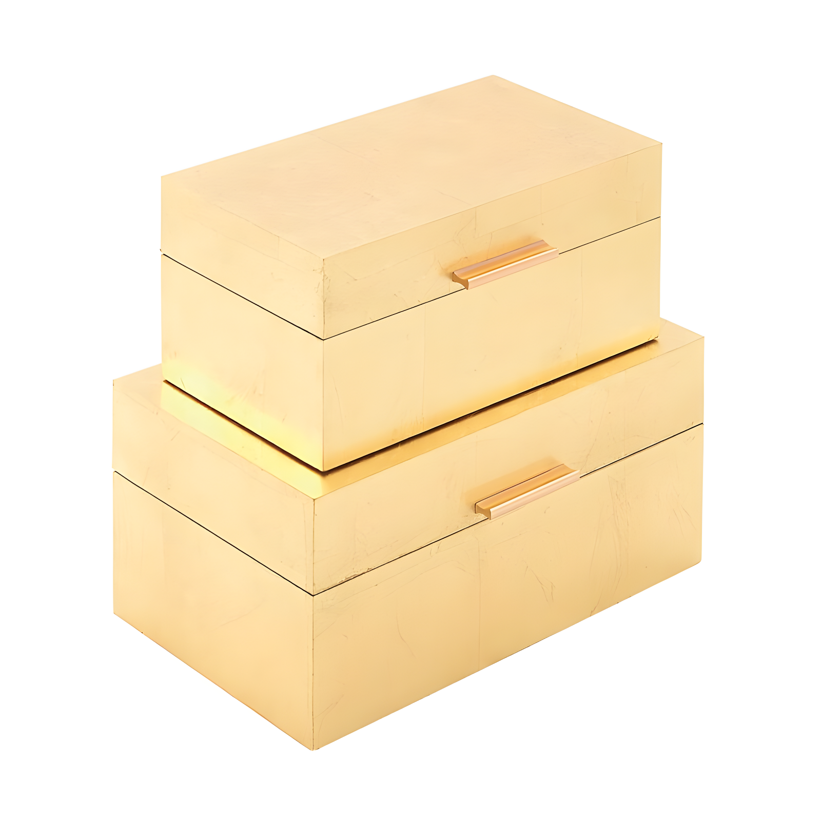 CosmoLiving by Cosmopolitan Wooden Decorative Box with Textured Foiled Exterior Set
