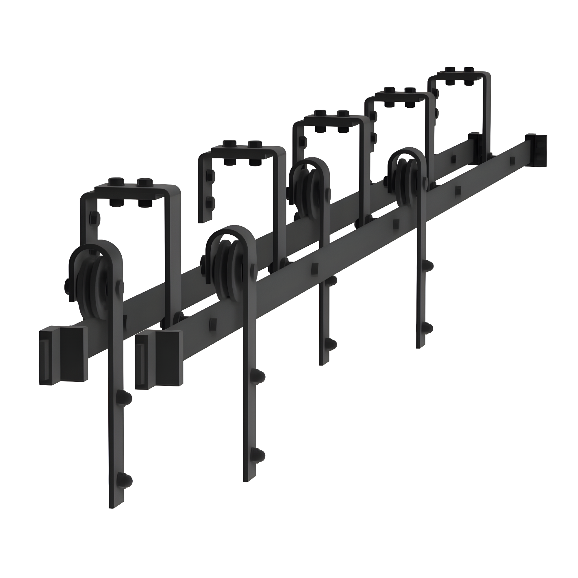 Lazio Sliding Standard Double Barn Door Hardware Kit