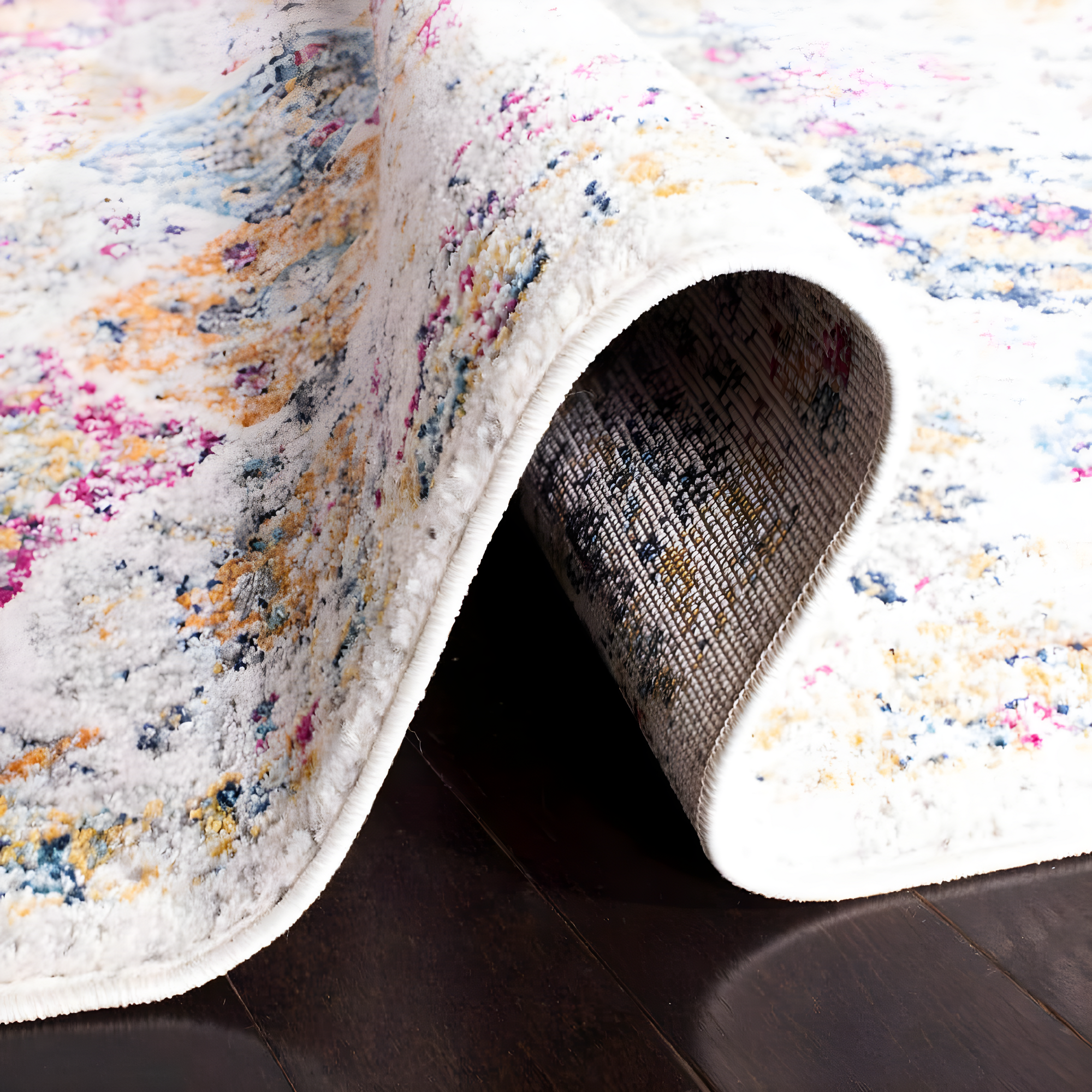 Madison MAD611 Power Loomed Indoor Area Rug - Cream/Multi - 4'x6' - Safavieh