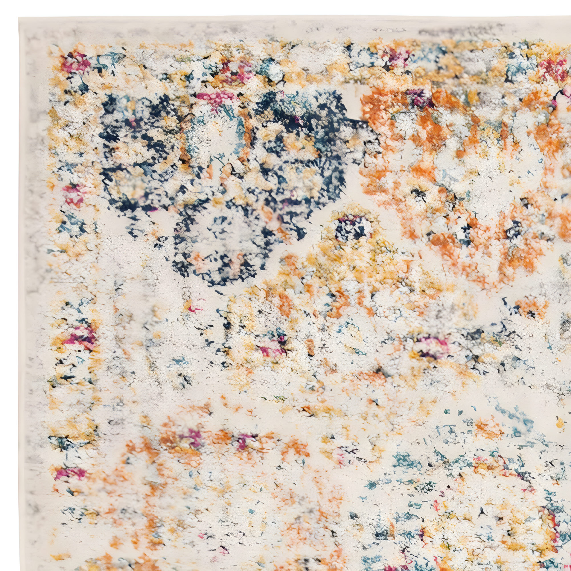 Madison MAD611 Power Loomed Indoor Area Rug - Cream/Multi - 4'x6' - Safavieh