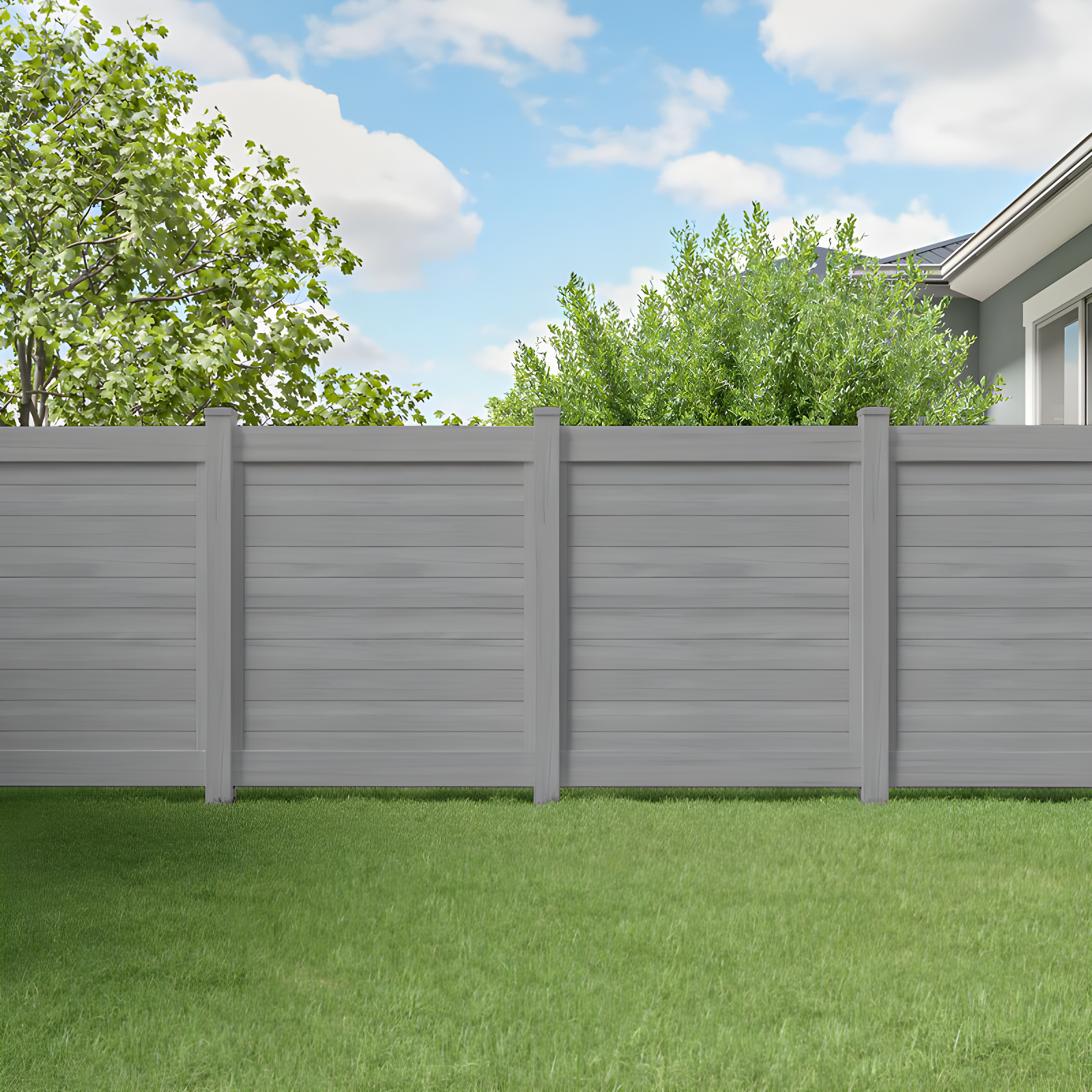Barrette Outdoor Living Horizontal Fence Driftwood Vinyl Privacy Panel Kit