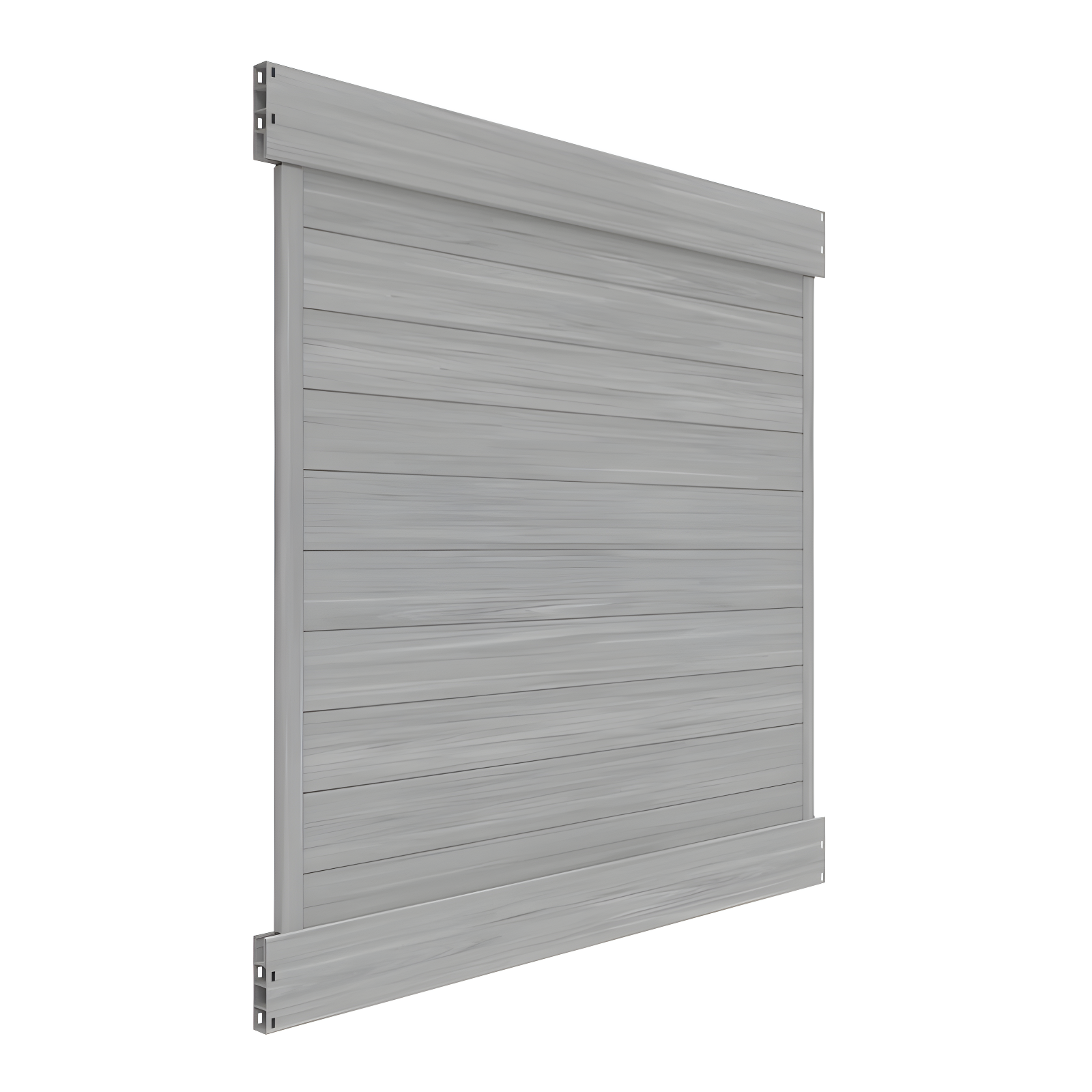 Barrette Outdoor Living Horizontal Fence Driftwood Vinyl Privacy Panel Kit