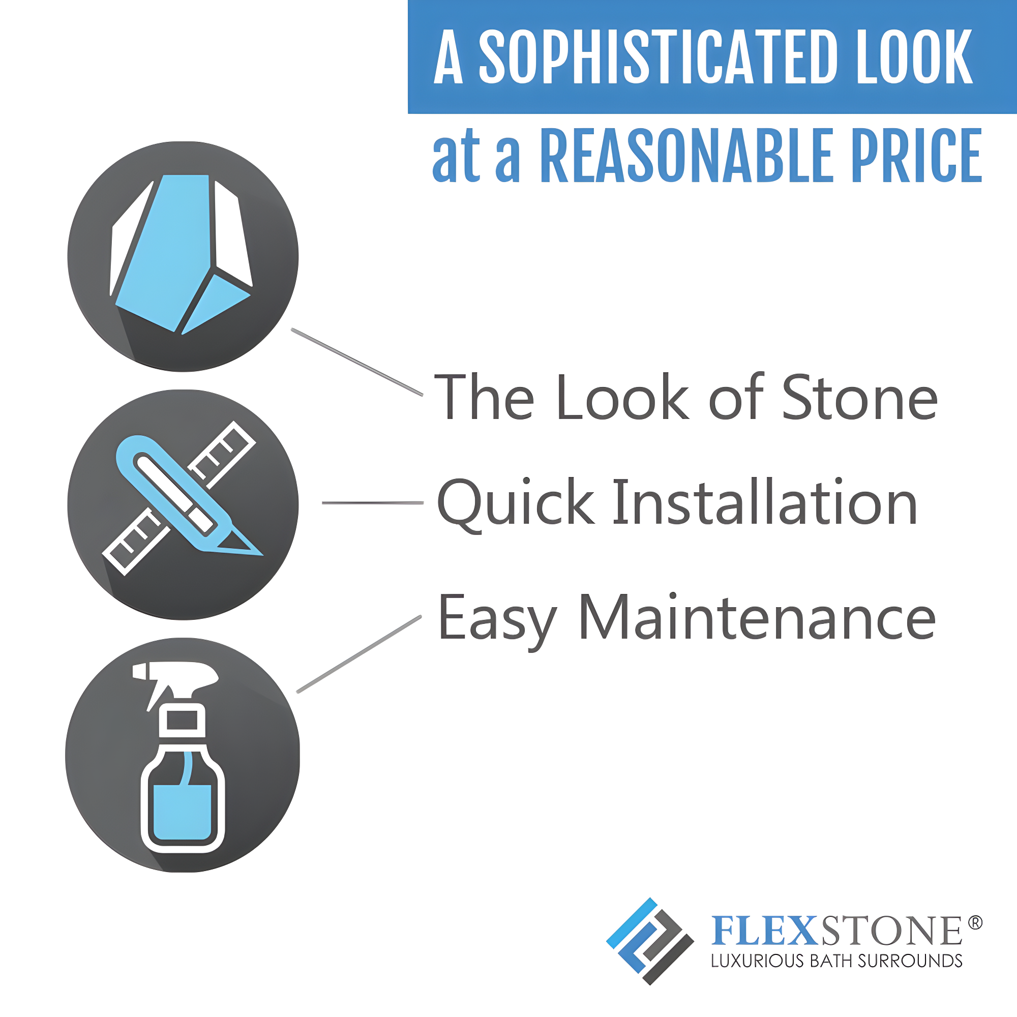 FlexStone 60"L x 32"W Single Threshold Alcove Shower Base with Right-Hand Drain