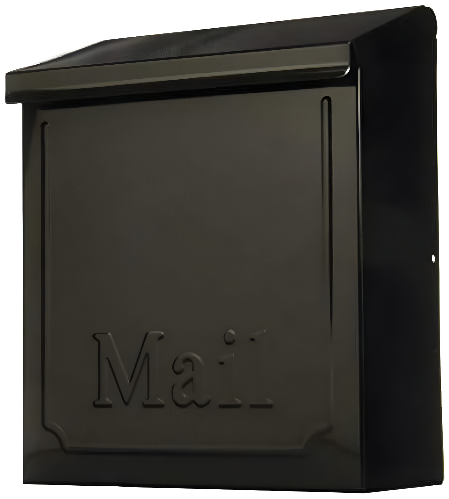 Gibraltar Mailboxes Townhouse Medium, Vertical, Locking, Steel, Wall Mount Mailbox, Black, THVKB001