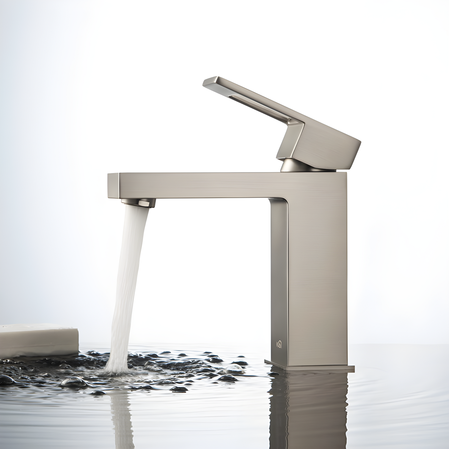 KIBI KBF1002BN Cube Single-Hole Single-handle Bathroom Faucet