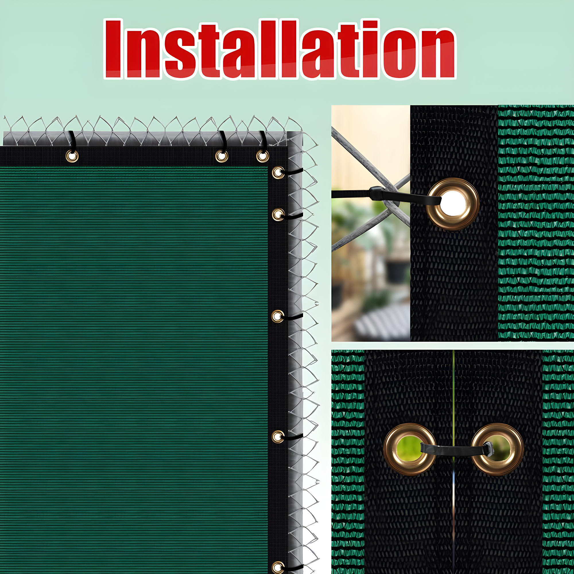 ColourTree Colour Tree Privacy Screen & Windscreen Fabric Cover – Durable Outdoor Fence Protection, UV-Resistant, Easy Installation