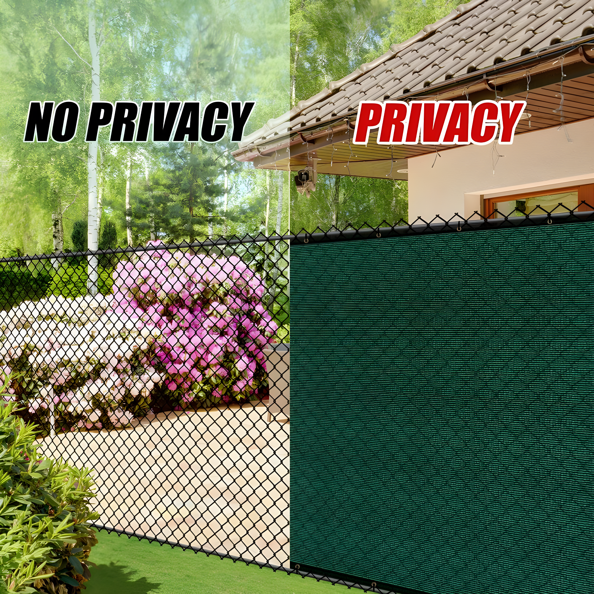 ColourTree Colour Tree Privacy Screen & Windscreen Fabric Cover – Durable Outdoor Fence Protection, UV-Resistant, Easy Installation