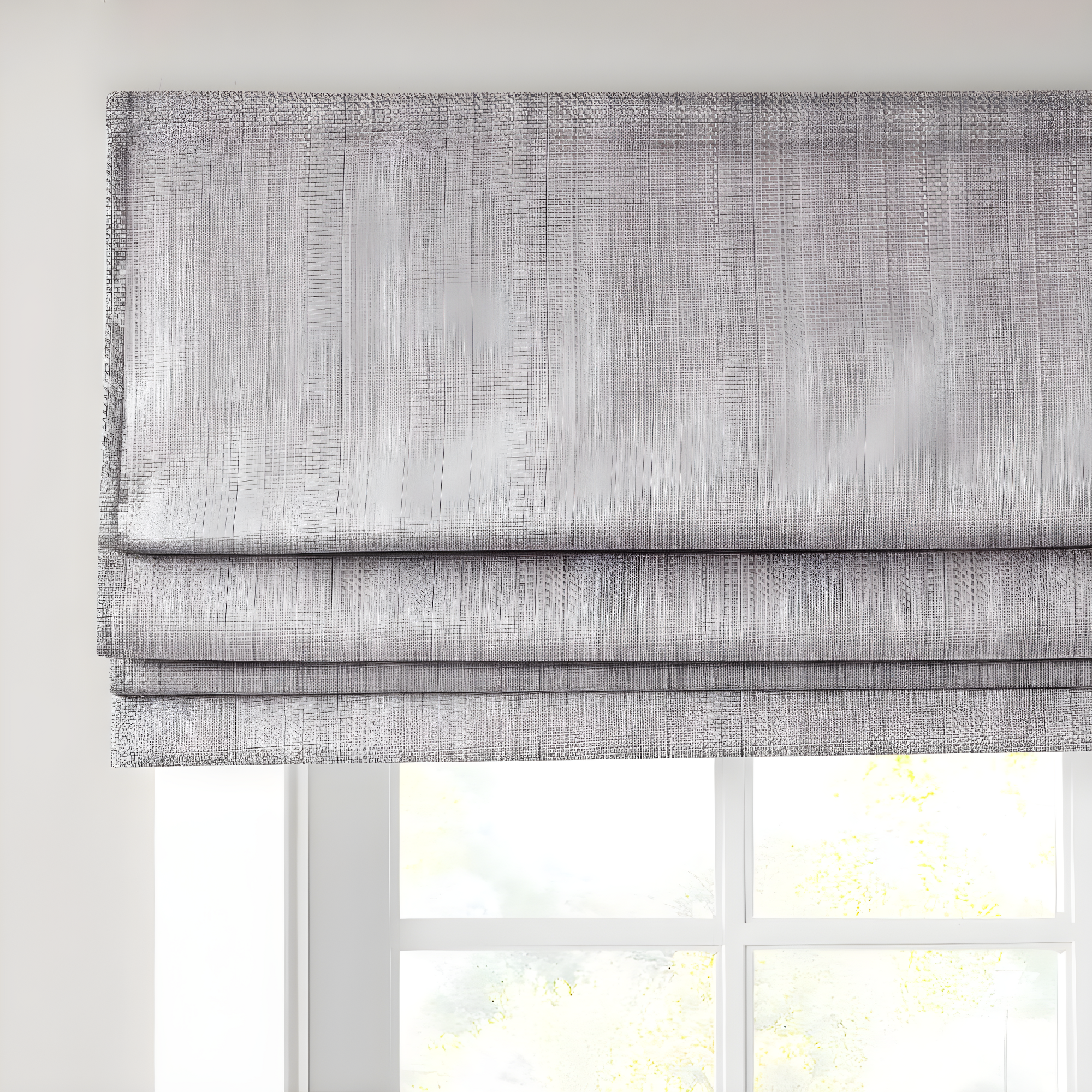 Galen Basketweave Cordless Room Darkening Single Roman Shade