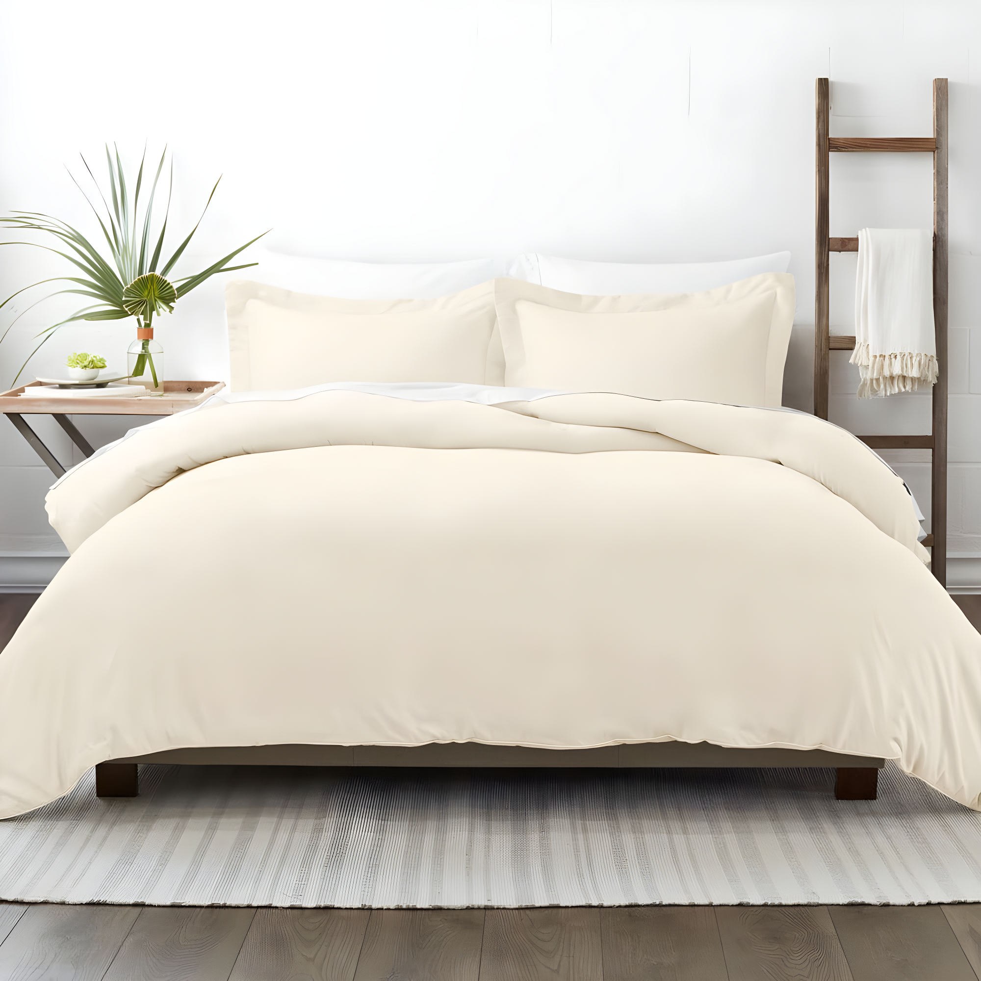 IEnjoy Home Super Soft Double Brushed Duvet Cover Set