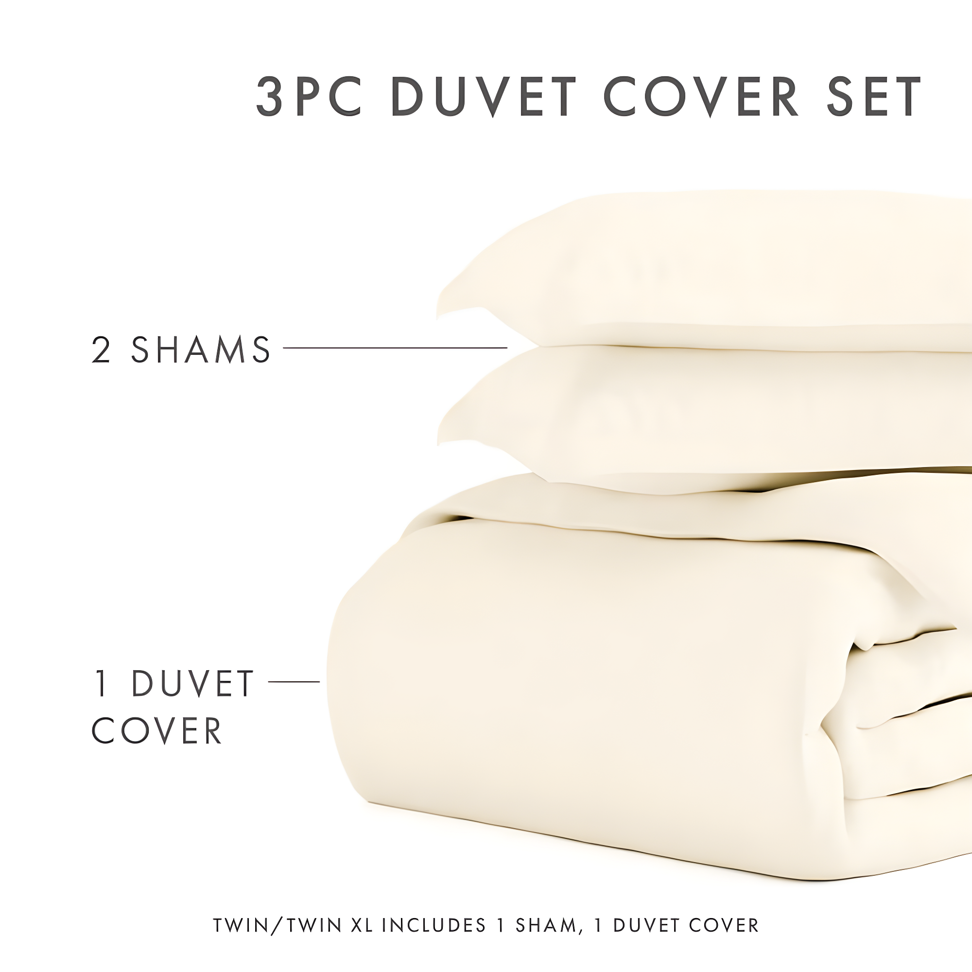 IEnjoy Home Super Soft Double Brushed Duvet Cover Set