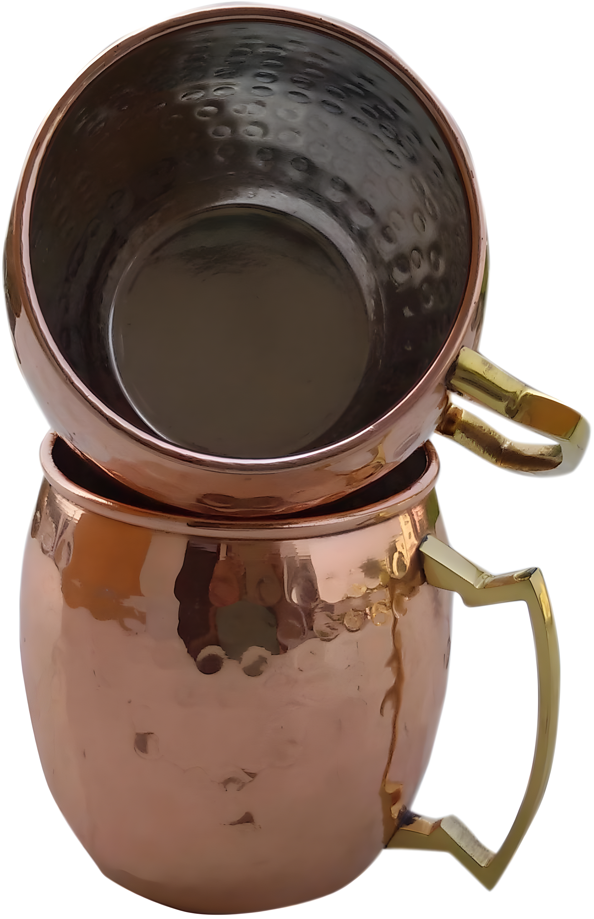 Maithil Art Handcrafted Hammered Moscow Mule Solid Copper Mug / Cup, 16 Ounce, Set of 4