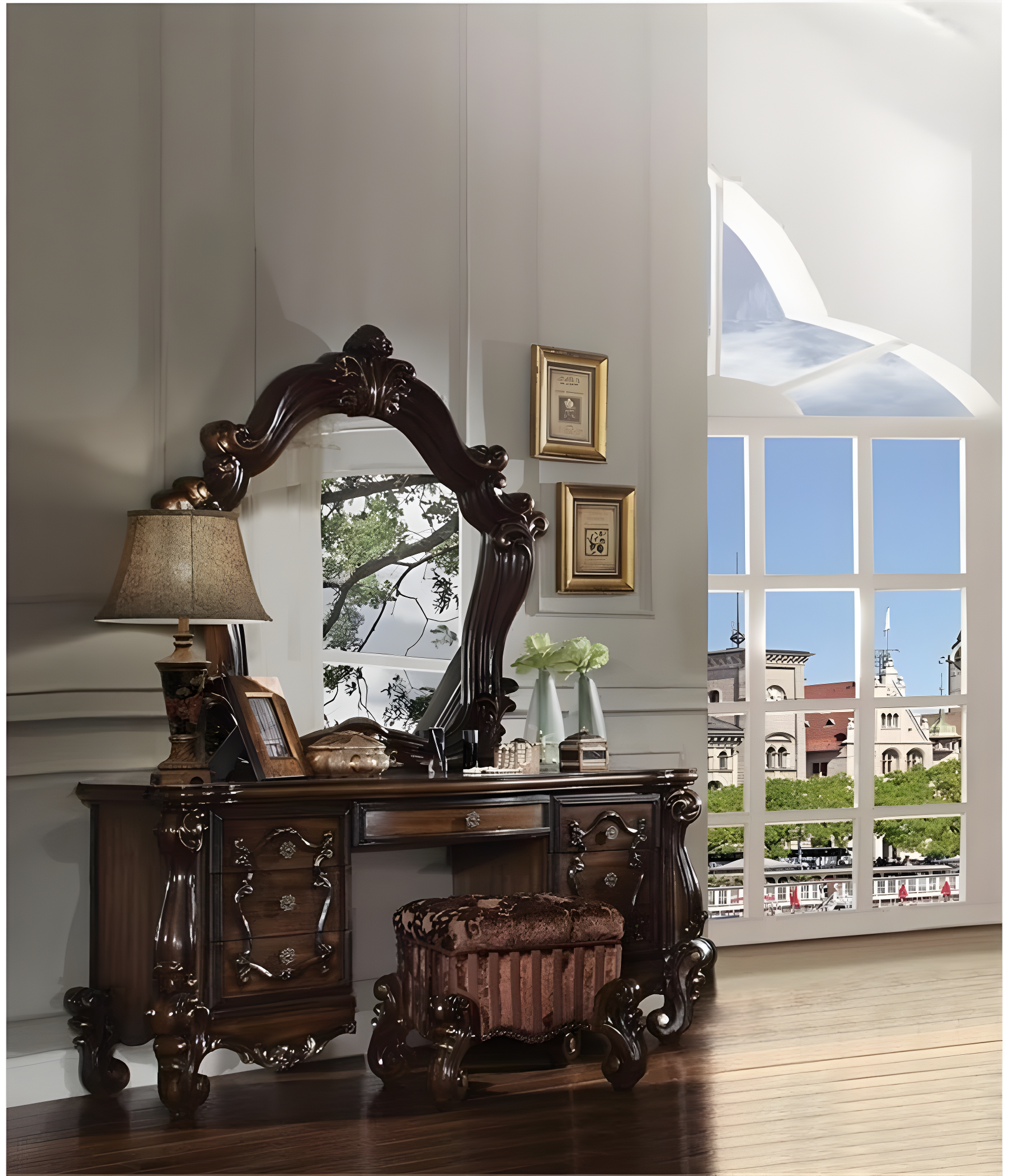 Batisa Wood Wall Mirror
