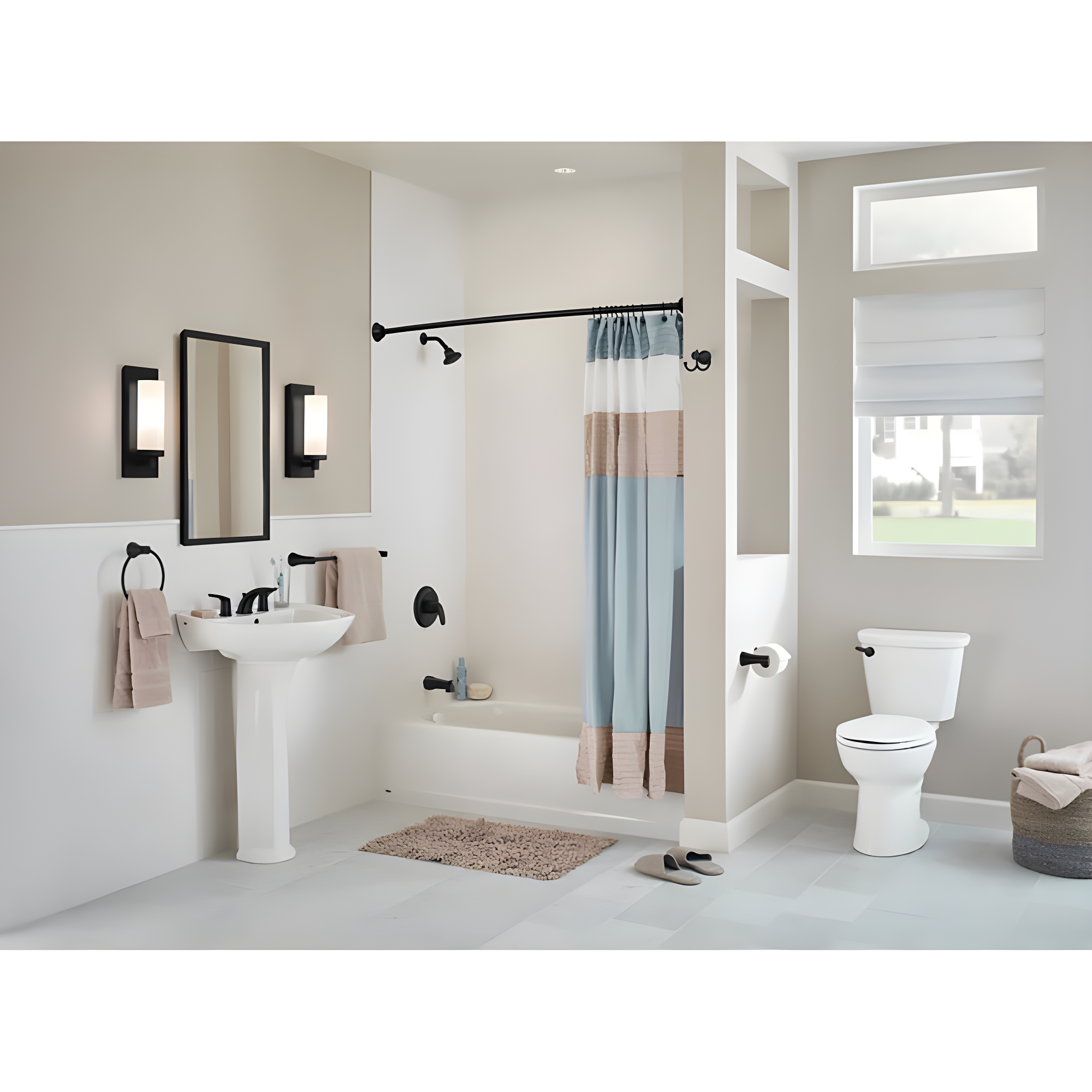 American Standard Tu075.508 Colony Pro Tub And Shower Trim Package - Black