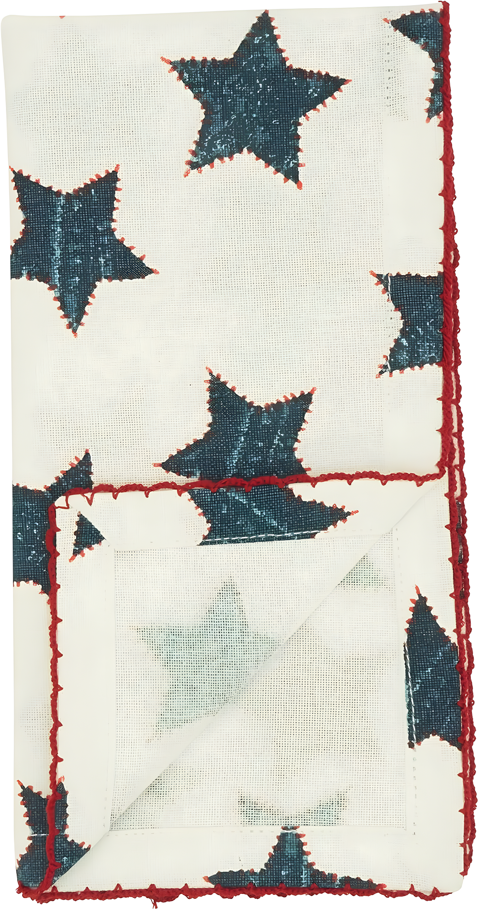 Saro 100% Cotton Geometric Square Napkin (Set of 4)