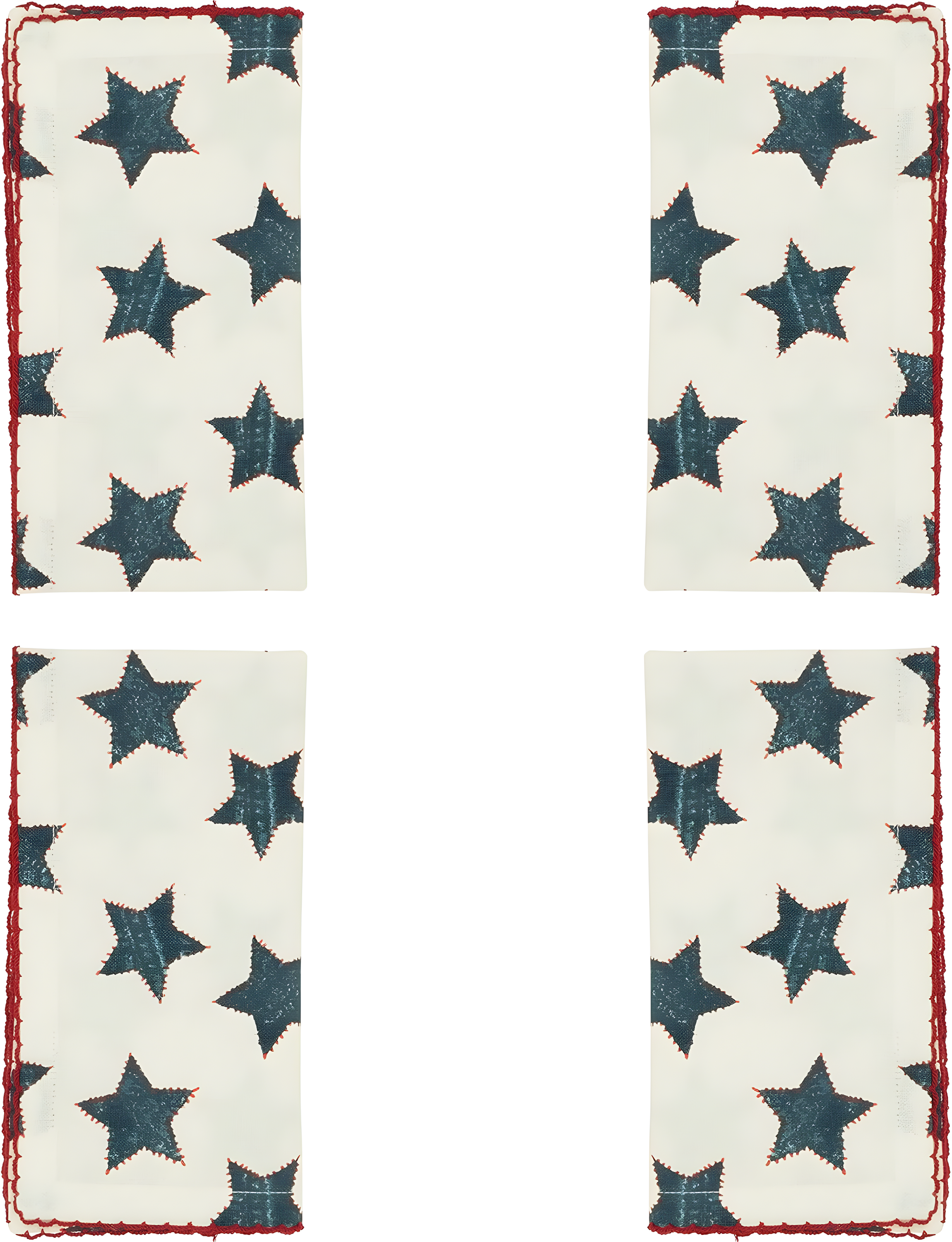 Saro 100% Cotton Geometric Square Napkin (Set of 4)