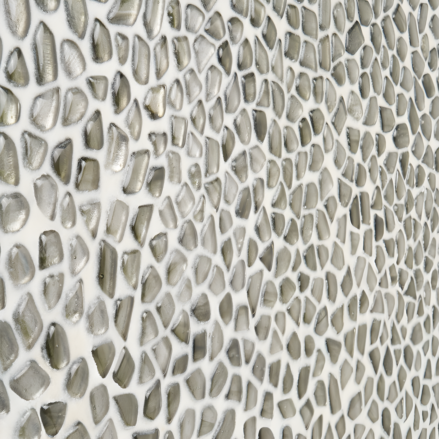 Bond Tile Fractal Pebble 11.88 in. x 11.88 in. Polished Glass Wall Mosaic Tile (0.98 Sq. Ft. / Each)