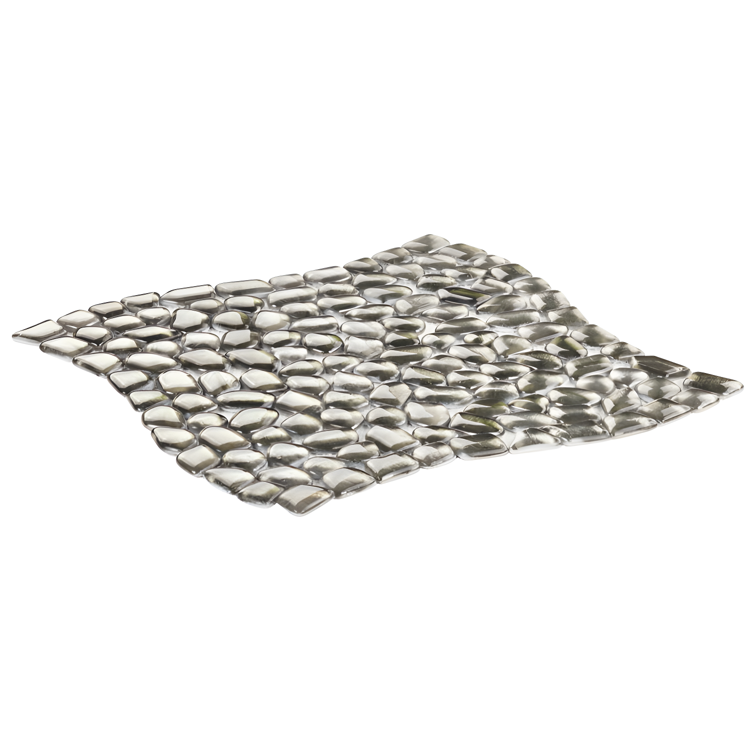 Bond Tile Fractal Pebble 11.88 in. x 11.88 in. Polished Glass Wall Mosaic Tile (0.98 Sq. Ft. / Each)