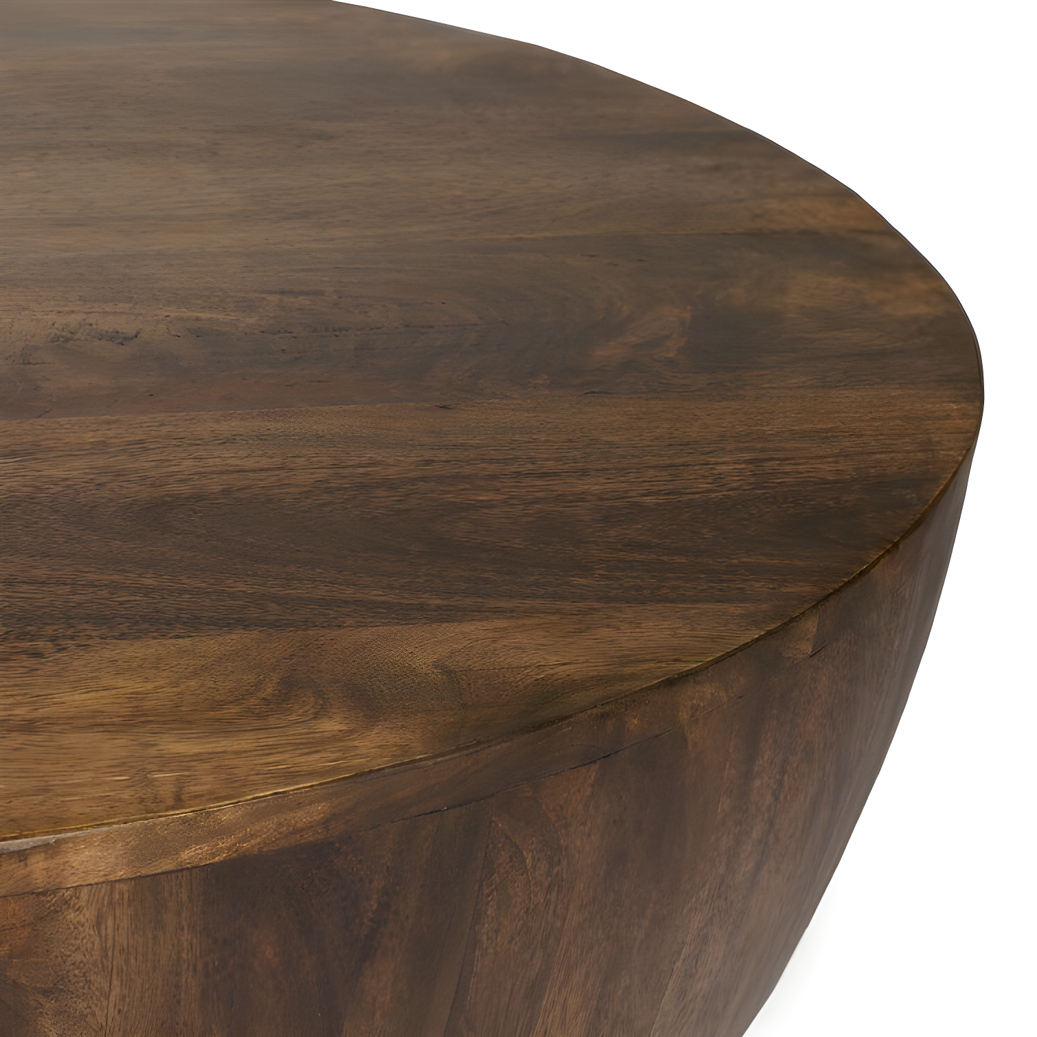 Vivenne Mango Wood Drum Coffee Table