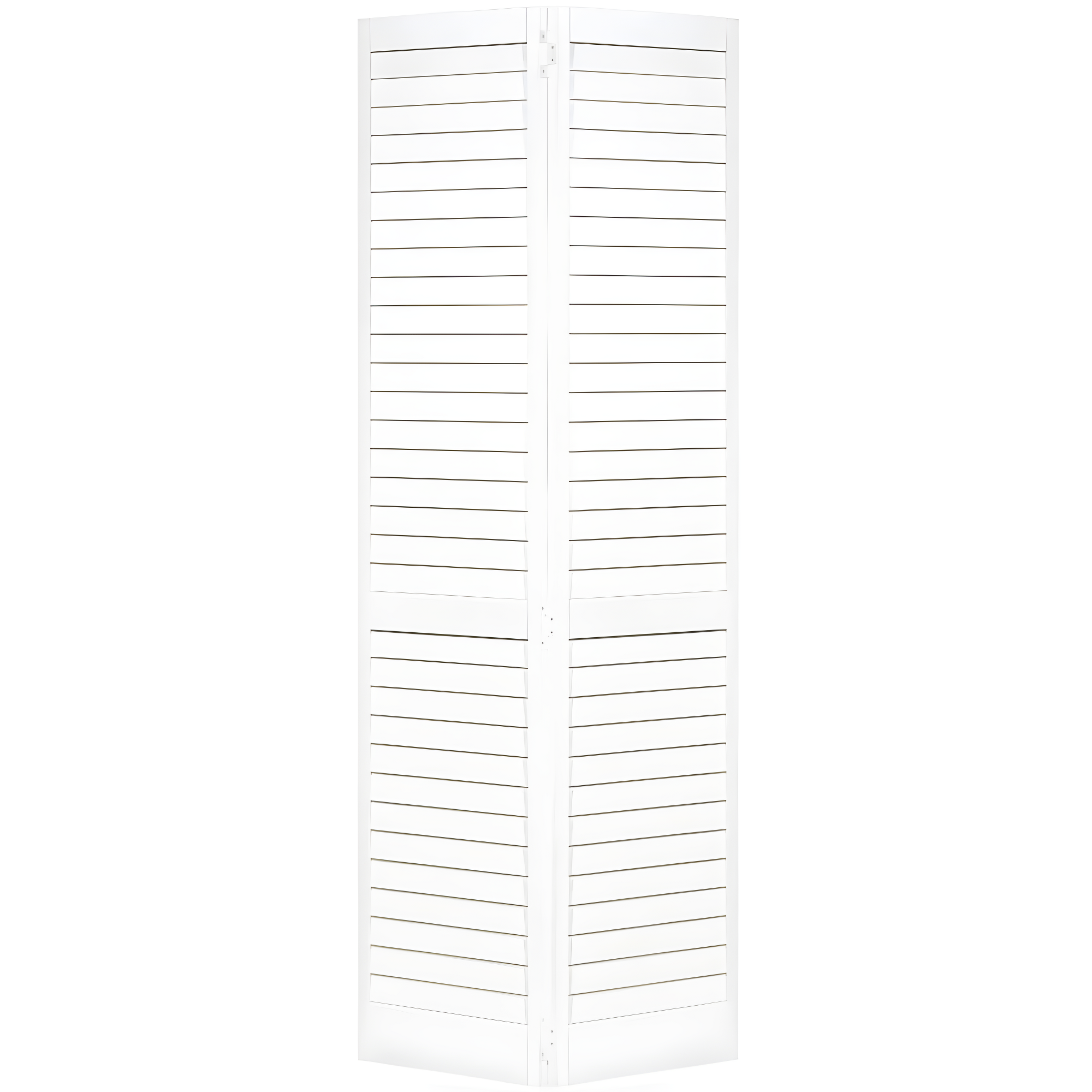 Kimberly Bay Louvered Wood Painted Plantation Bi-Fold Door