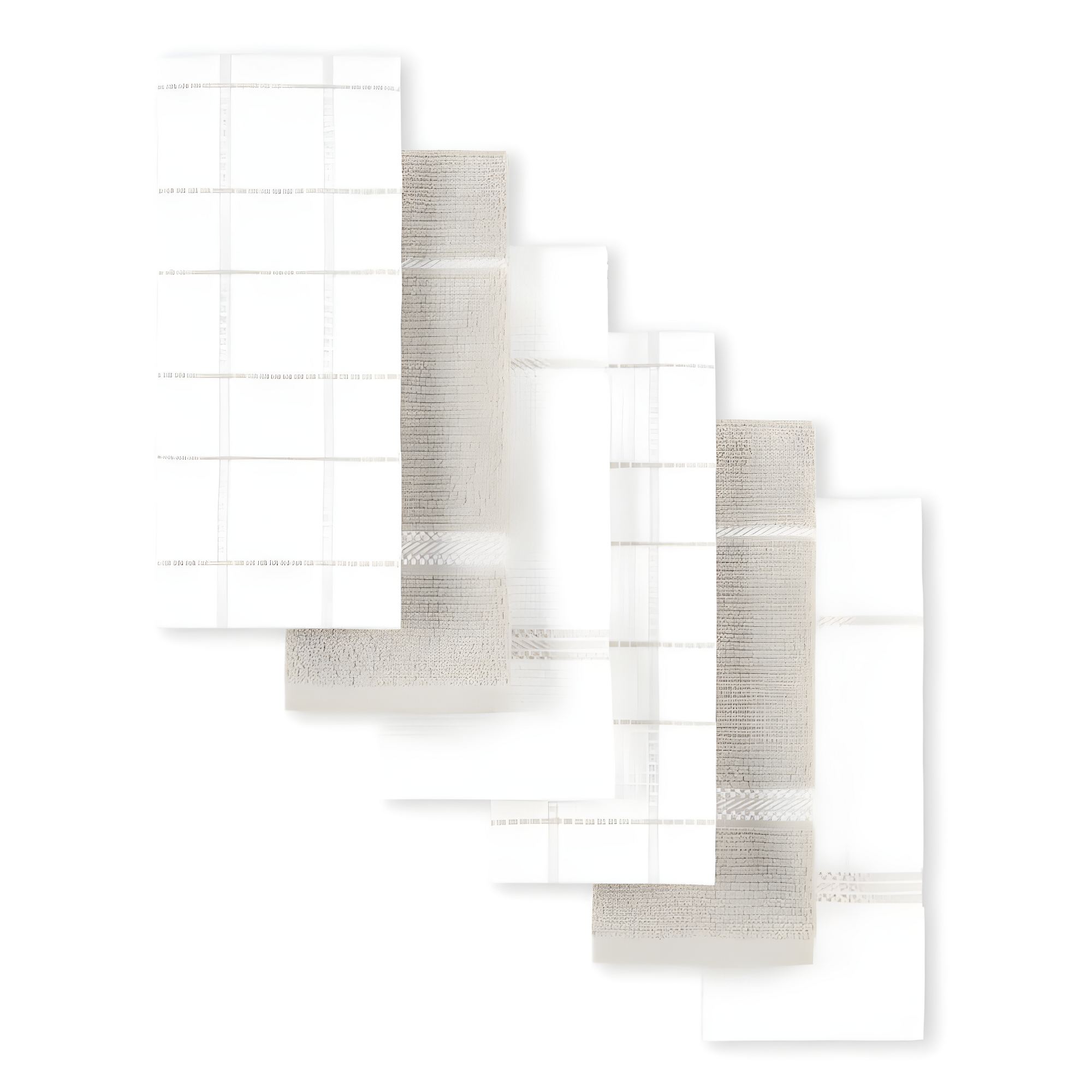 Martha Stewart Martha Stewart Modern Waffle Kitchen Towel Set 6-Pack, Linen, 16"x28" (Set of 6)