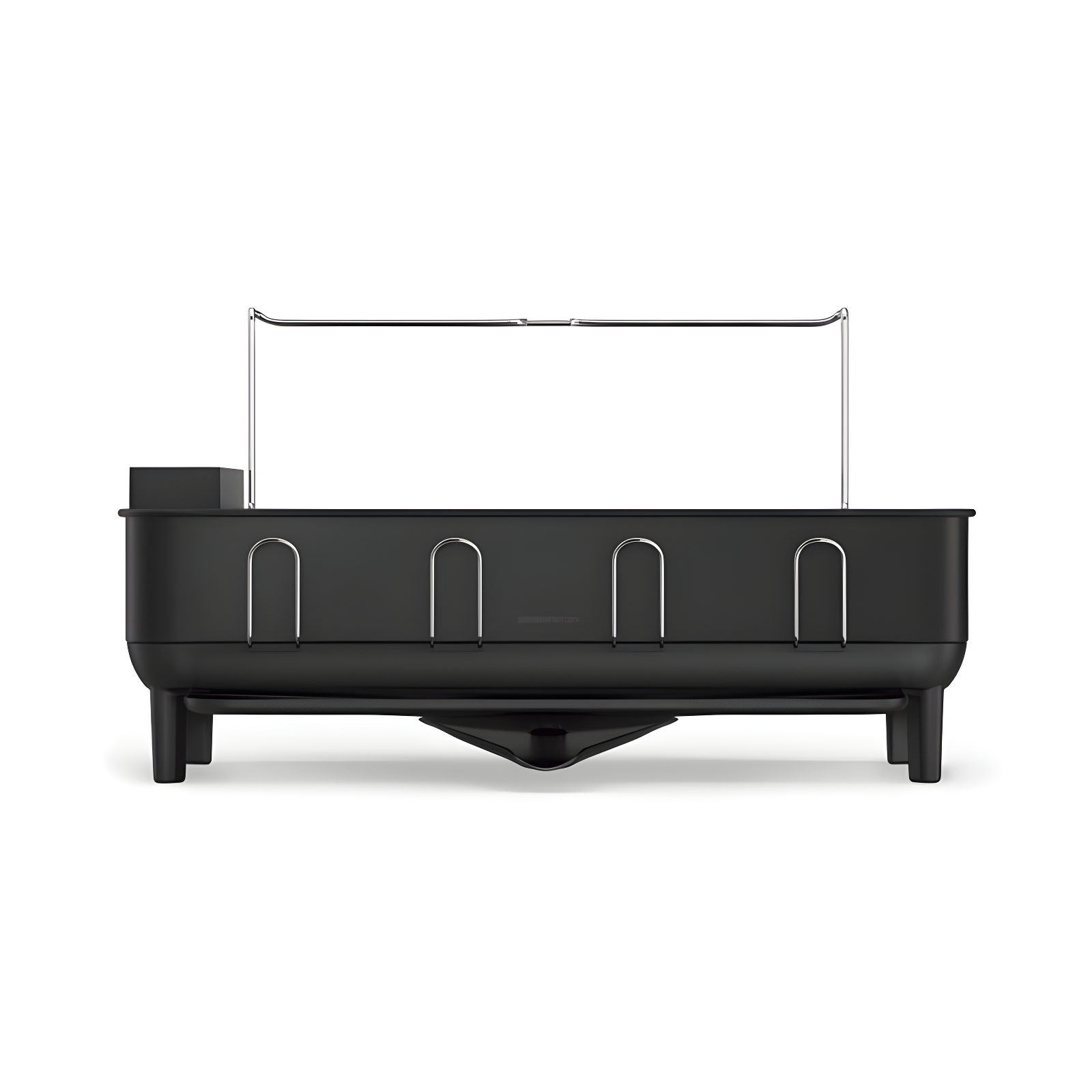 Simplehuman Kitchen Dish Drying Rack, Matte Black Steel