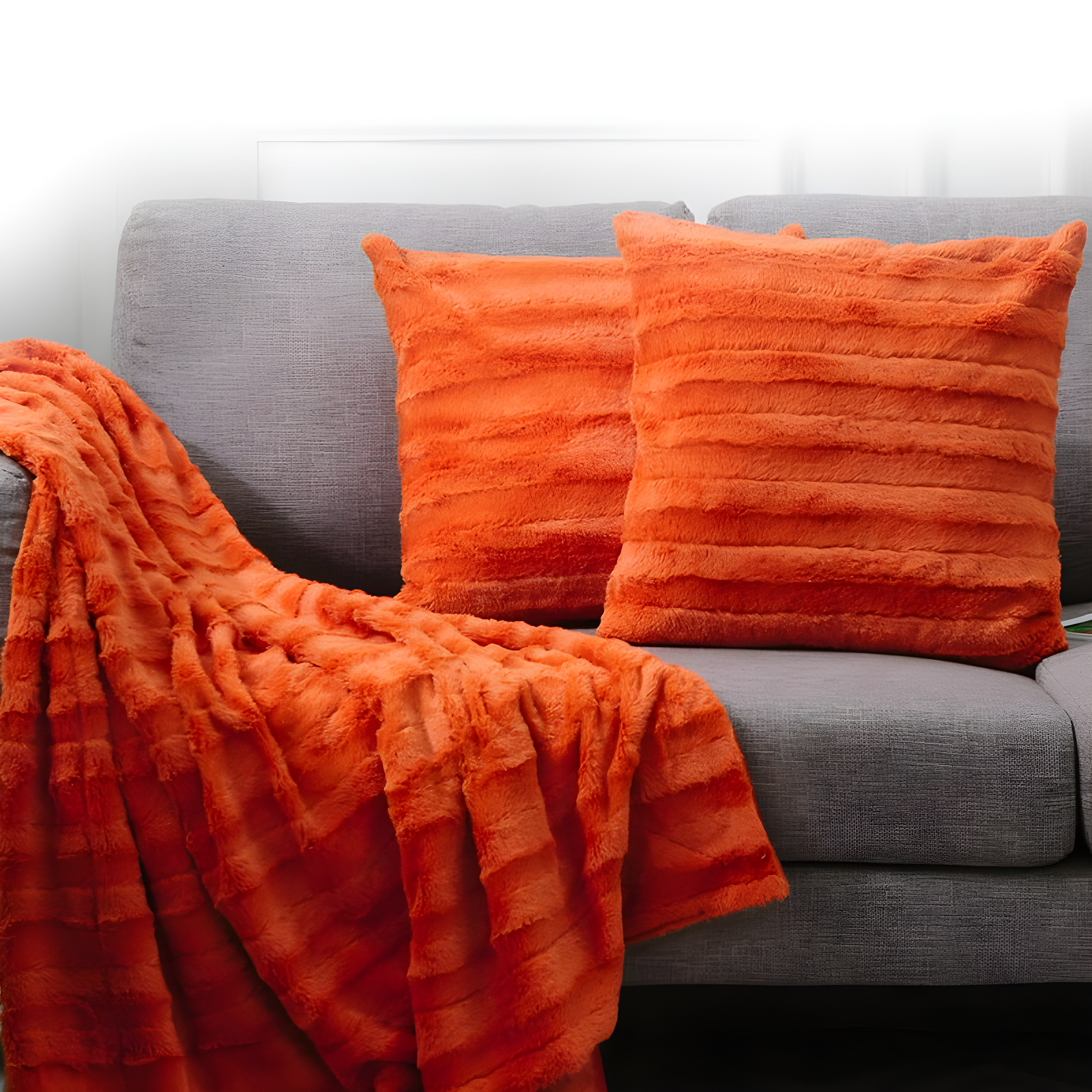 Cheer Collection FRBIN Square Pillow Cover & Insert (Set of 2)