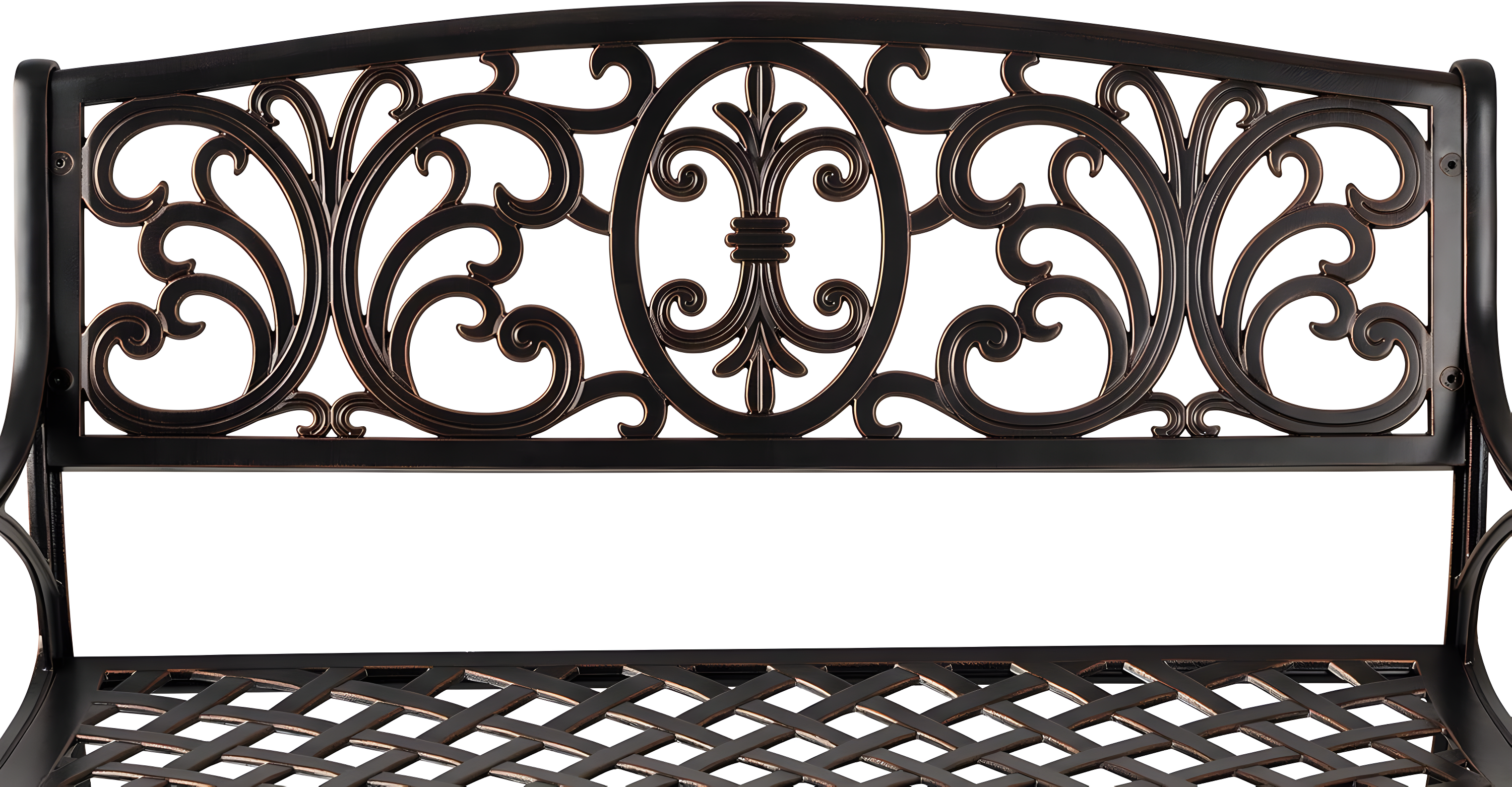 Balkene Home Decatur Outdoor Cast Aluminum Patio Bench Heavy Duty Rust Free Aluminum Construction - Antique Bronze Finish