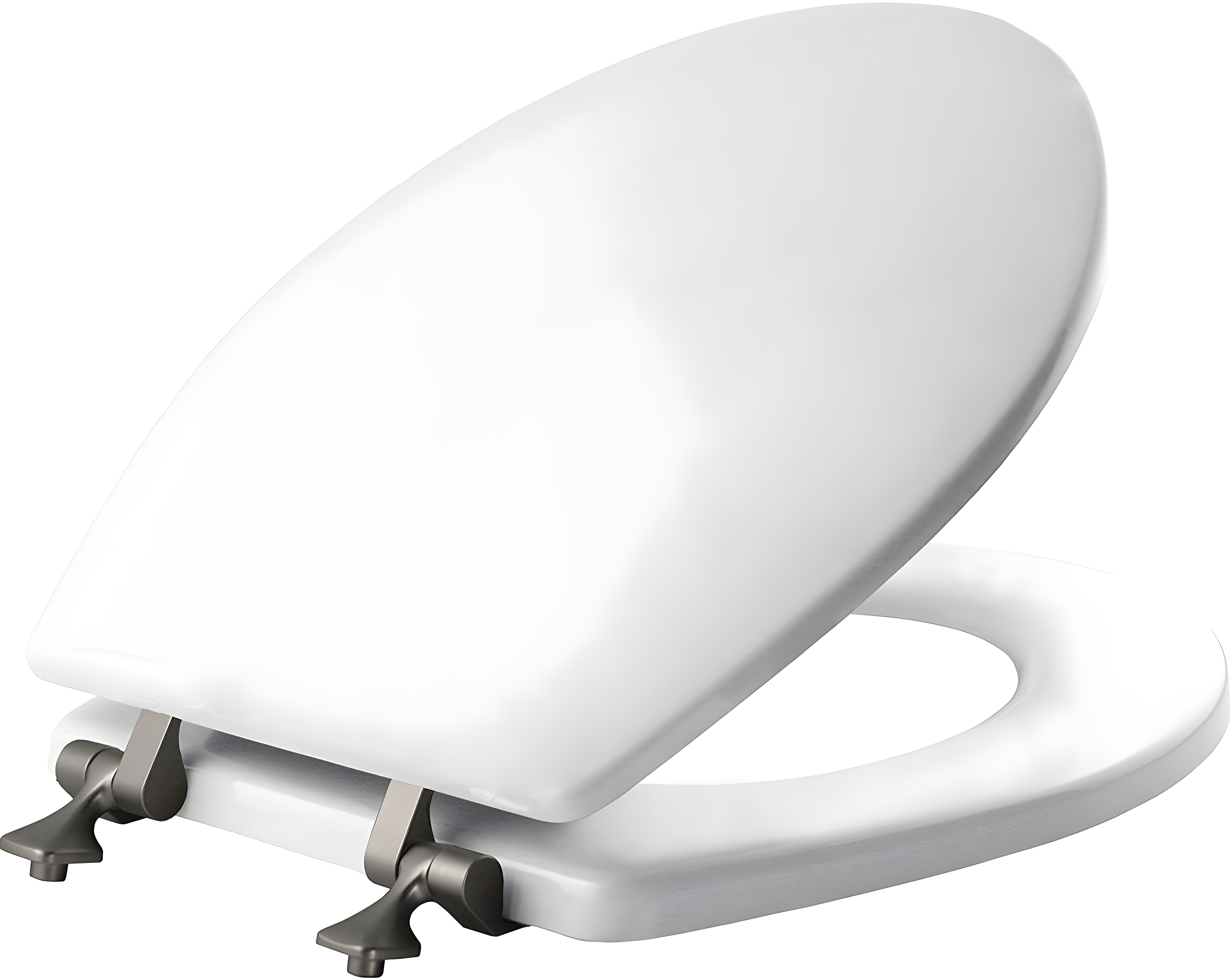Mayfair by Bemis 7M844BN 000 Mayfair 44CP Featuring STAY-TITE Seat Fastening System & Hinges, ROUND, White
