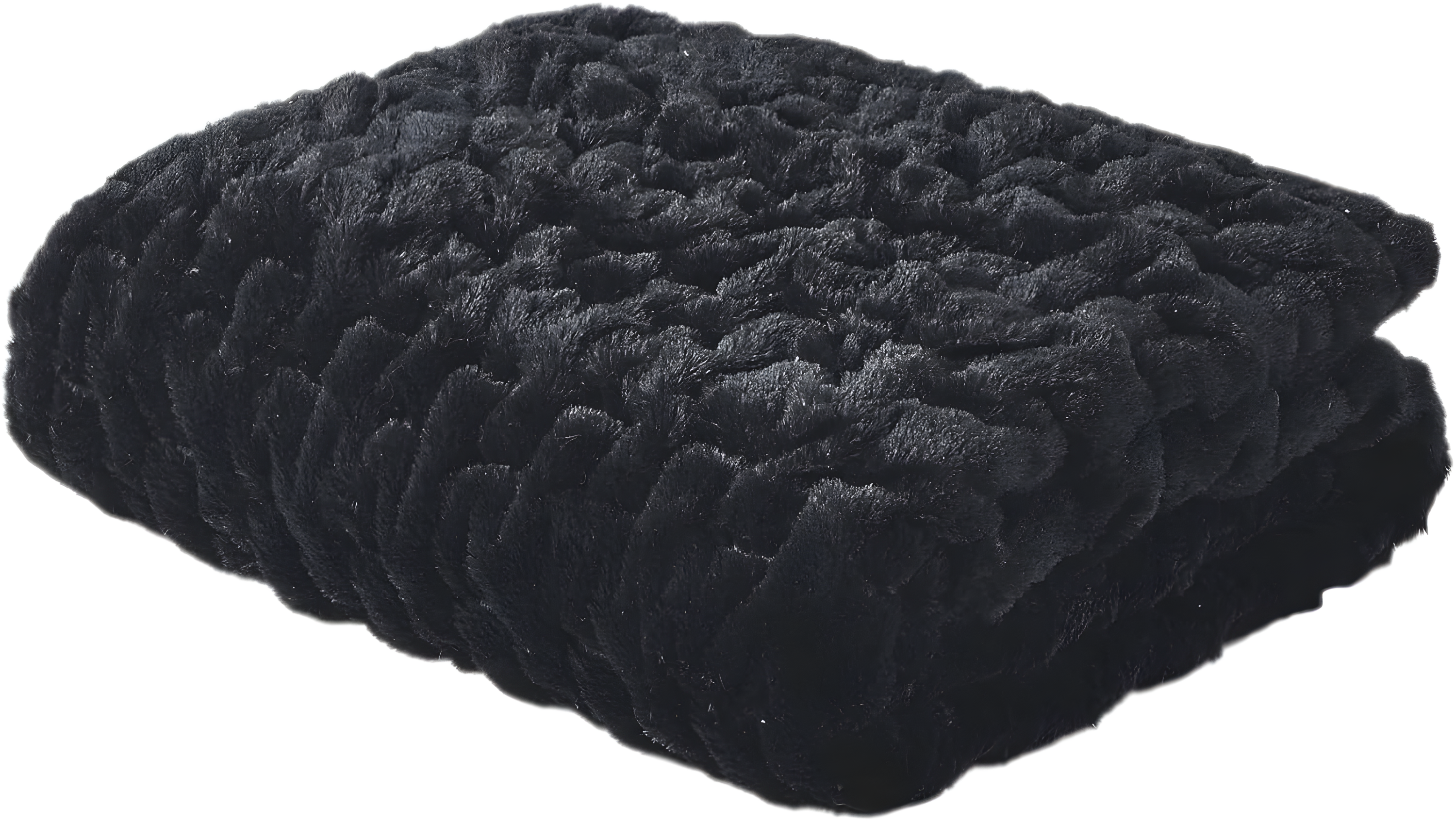 Ruched Fur Throw