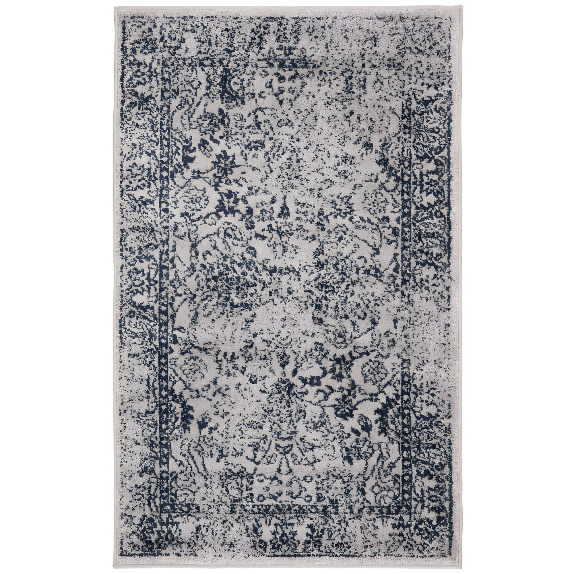 SAFAVIEH Adirondack Wyatt Traditional Area Rug, Grey/Navy, 3' x 5'