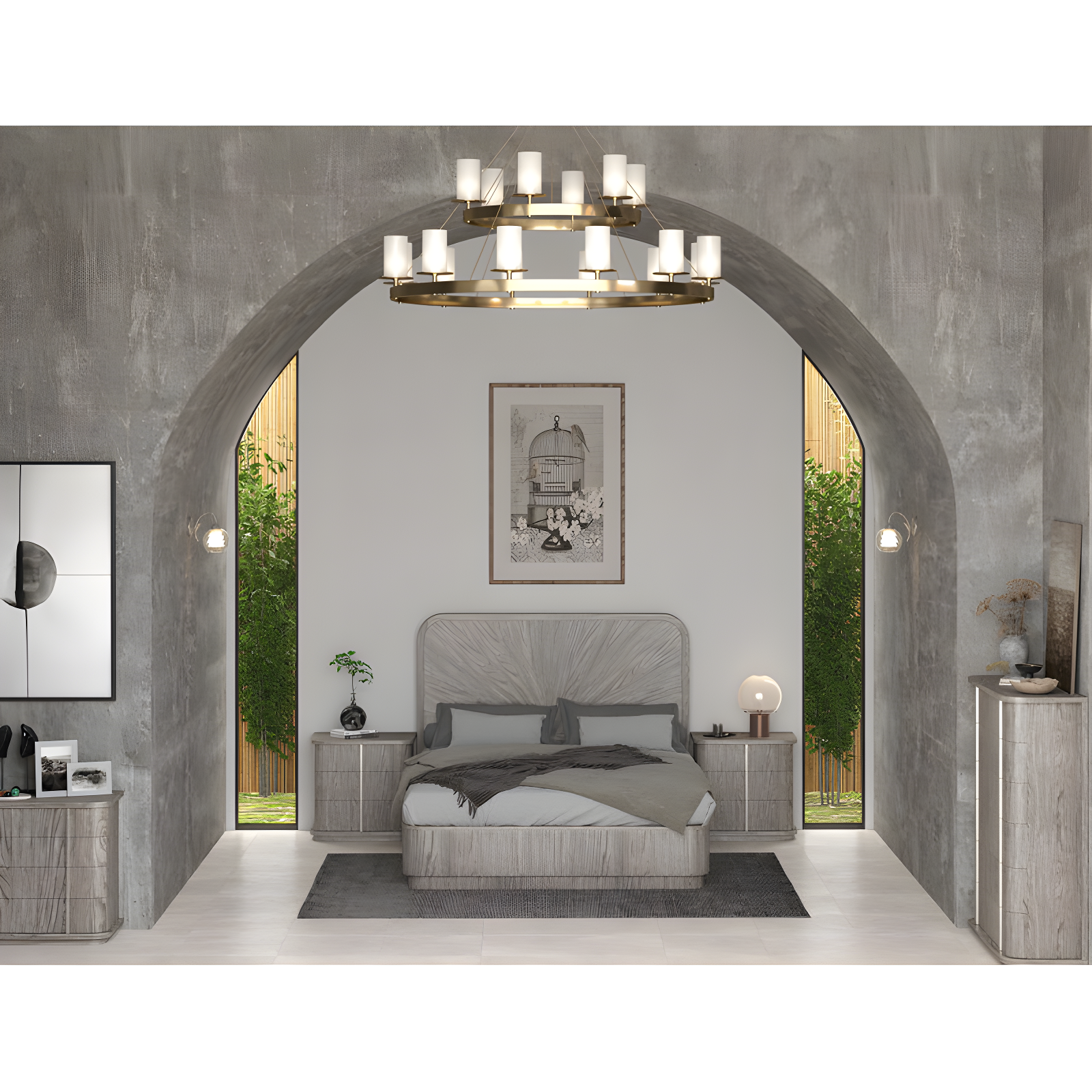 Solid Wood Platform Bed