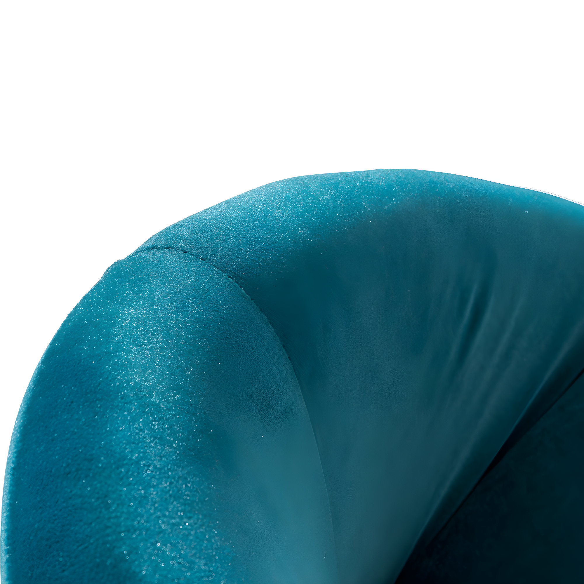Modern Velvet Office Desk Chair Adjustable Swivel Upholstered Open Back Living Room Vanity Teal